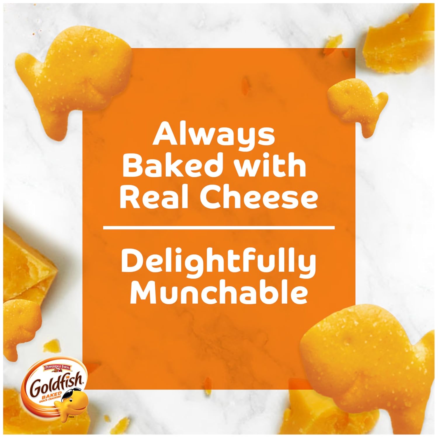 goldfish dynamic duo variety pack cheddar flavor blasted xtra cheddar snack packs 20 count