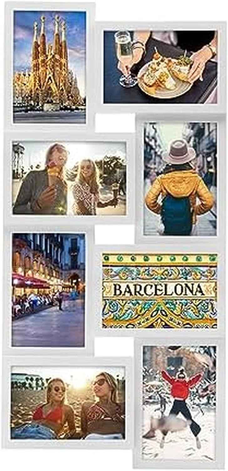 Melannco 18x23 Inch Black Collage Picture Frame - Multi-photo Frame with 12 Openings - Six 6x4 and Six 4x6 Slots - Wall Mounted Gallery Frame for Family Photos - Home Decor Multi-picture Frame