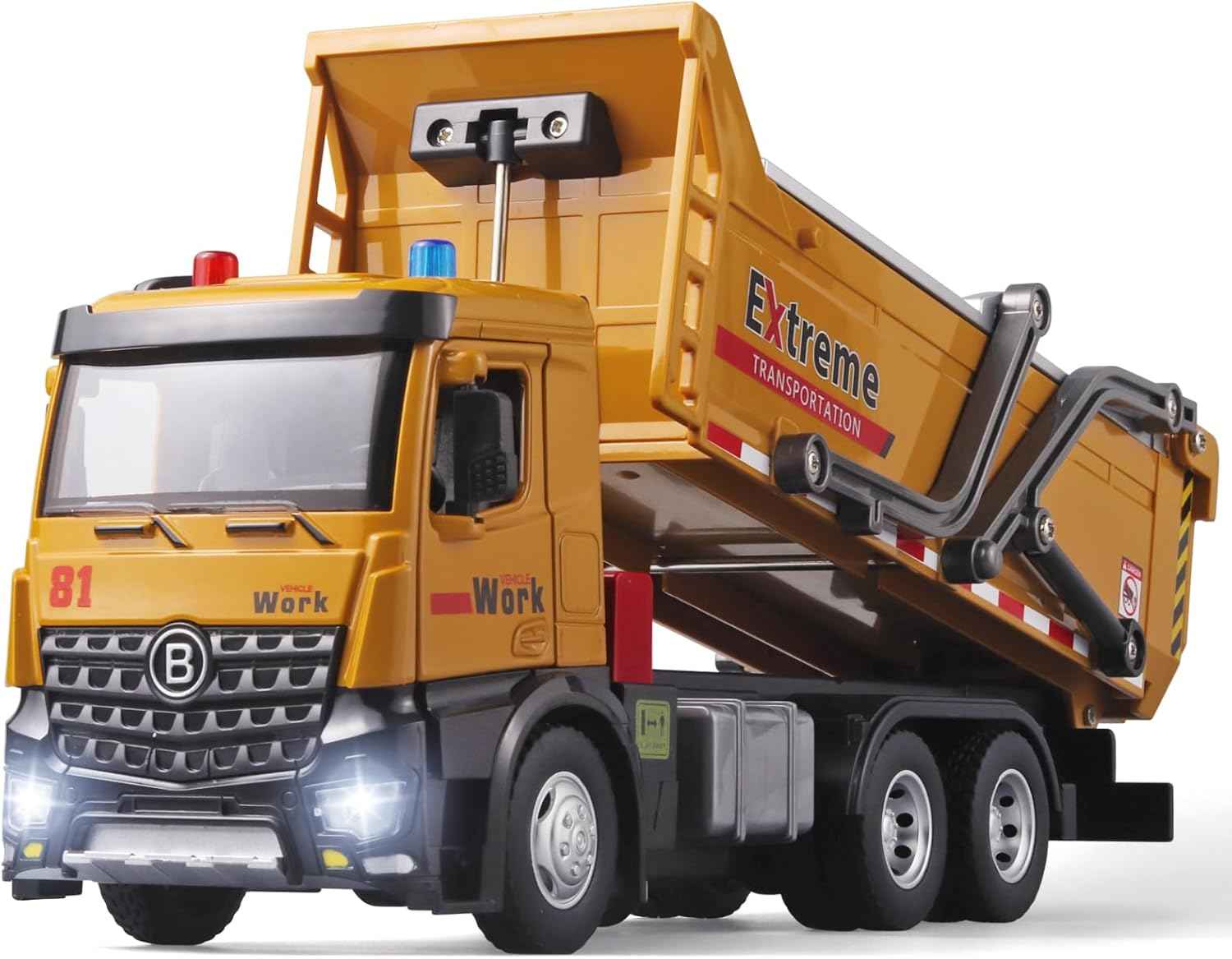 OANMYJJO Children Excavator Toy Metal DieCast Excavator Model，with Simulated Sound and lightdigger Toys，Excavator Toys for Boys 3-5 Year Old Gift