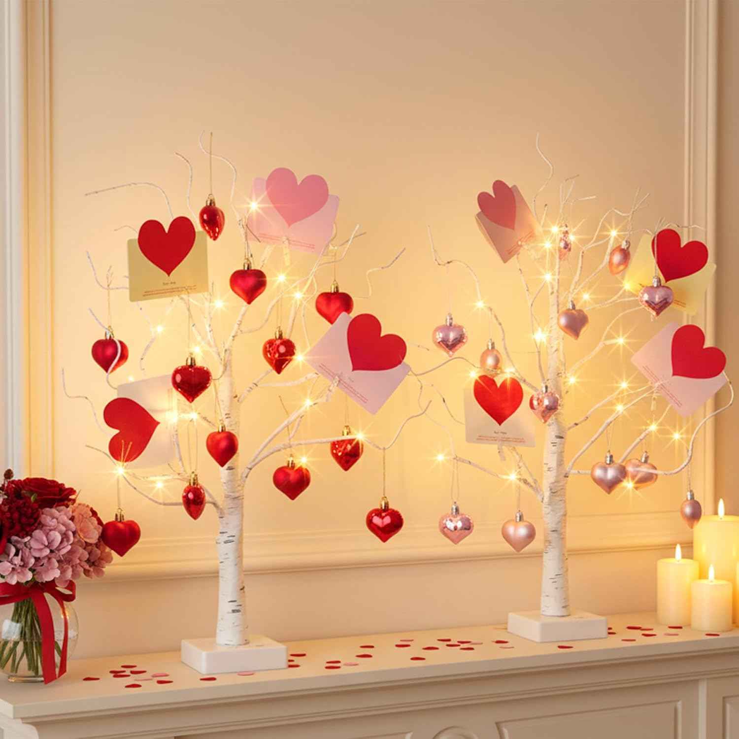 PEIDUO Fairy Lights Spirit Tree, 2PK Bonsai Tree Light, 108 LED Warm White Fairy Light Trees for Room Decor, Artificial Tree with 9 Modes for Christmas Decorations Indoor Home Decor