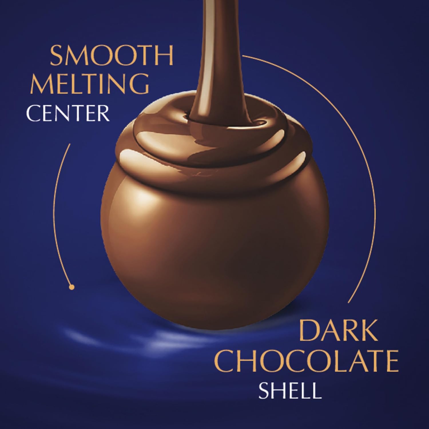 lindt lindor assorted dark chocolate truffles 15.2 oz bag with smooth melting truffle center