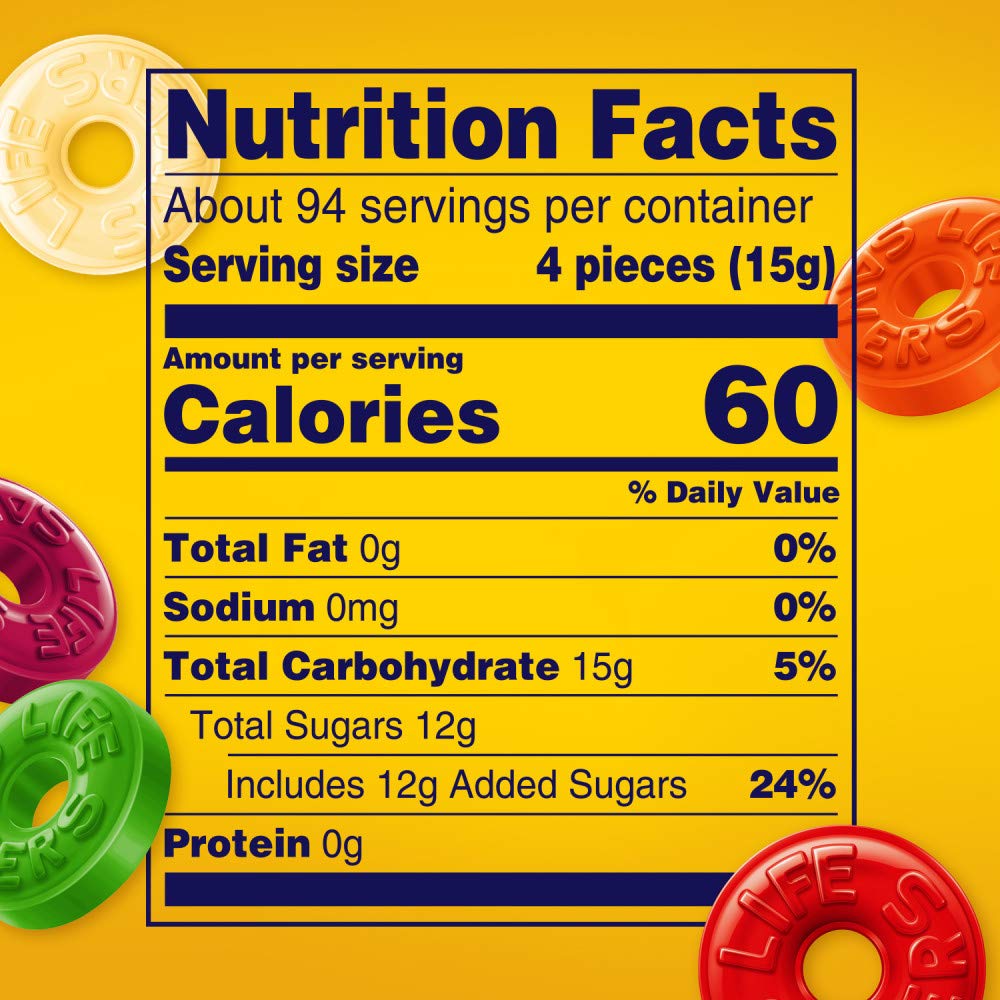 Life Savers 5 Flavors Hard Candy Assortment 50-Ounce Individually Wrapped Bulk Pack