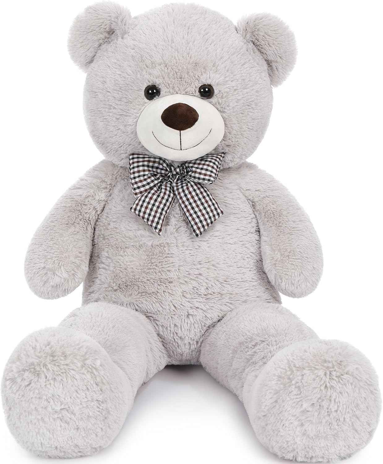 MaoGoLan Giant Teddy Bear 4 Feet,Adorable and Cuddly Big Bear Stuffed Animal 47", Classic Teddy Bear Plush Gift Decoration for Baby Shower,Party,Birthday,Valentines Day,Tan