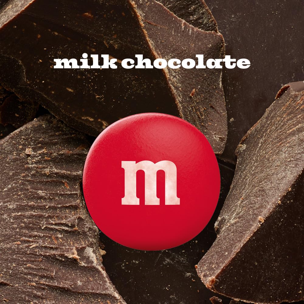 M&M'S party size 2.4 lb resealable bag milk chocolate candy for parties baking and sharing