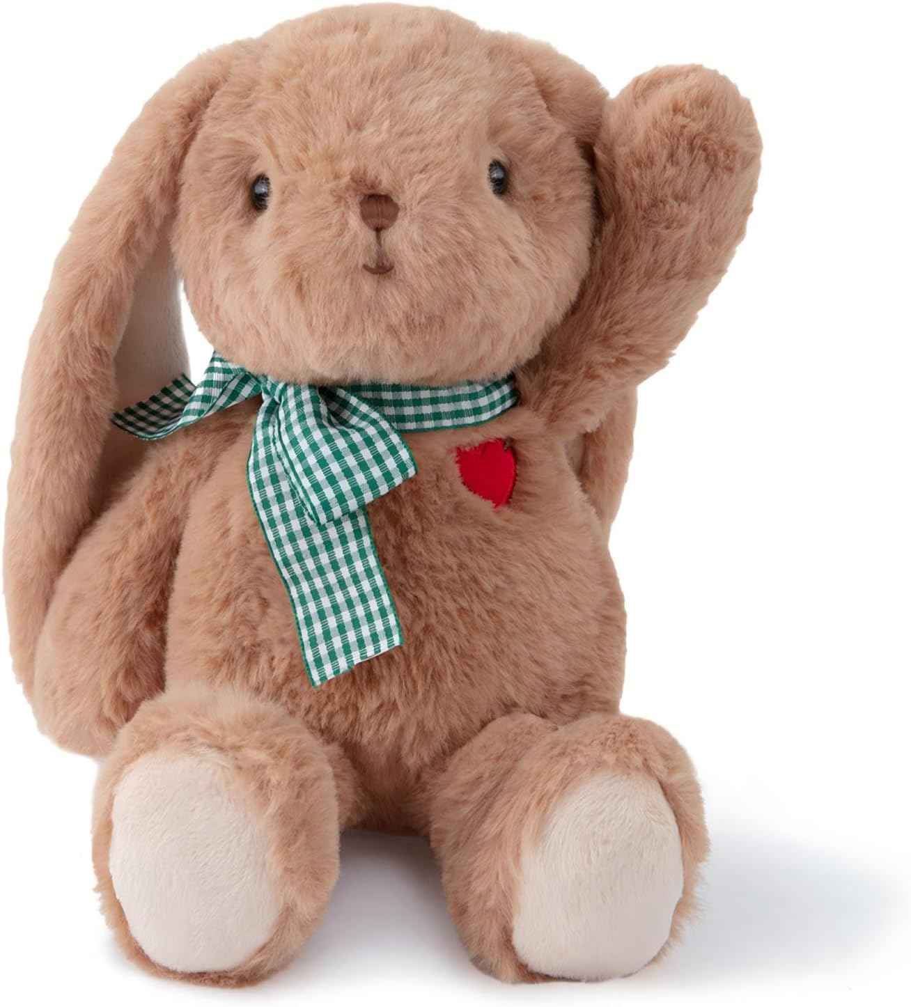11.4” Small Teddy Bear with Heart Cute White Teddy Bear Stuffed Animals Soft Stuffed Bear Plush Bear Plushie Toys Gifts for Girlfriend Boyfriend Kid