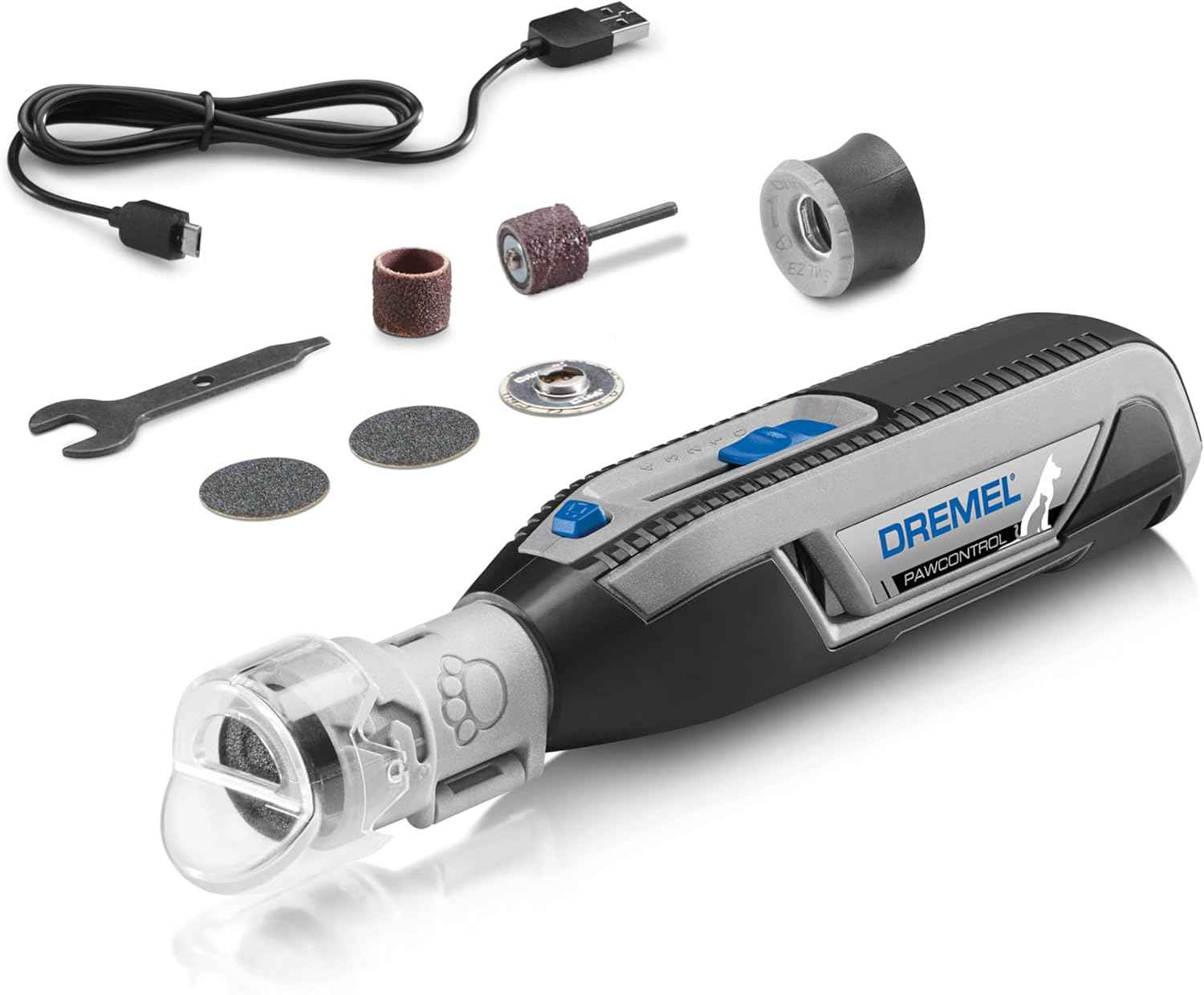 Dremel PawControl 7760-PET Dog Nail Grinder and Trimmer - Cordless & Rechargeable Pet Grooming Tool Kit - Safe for Dogs, Cats, and Small Animals (Amazon Exclusive)