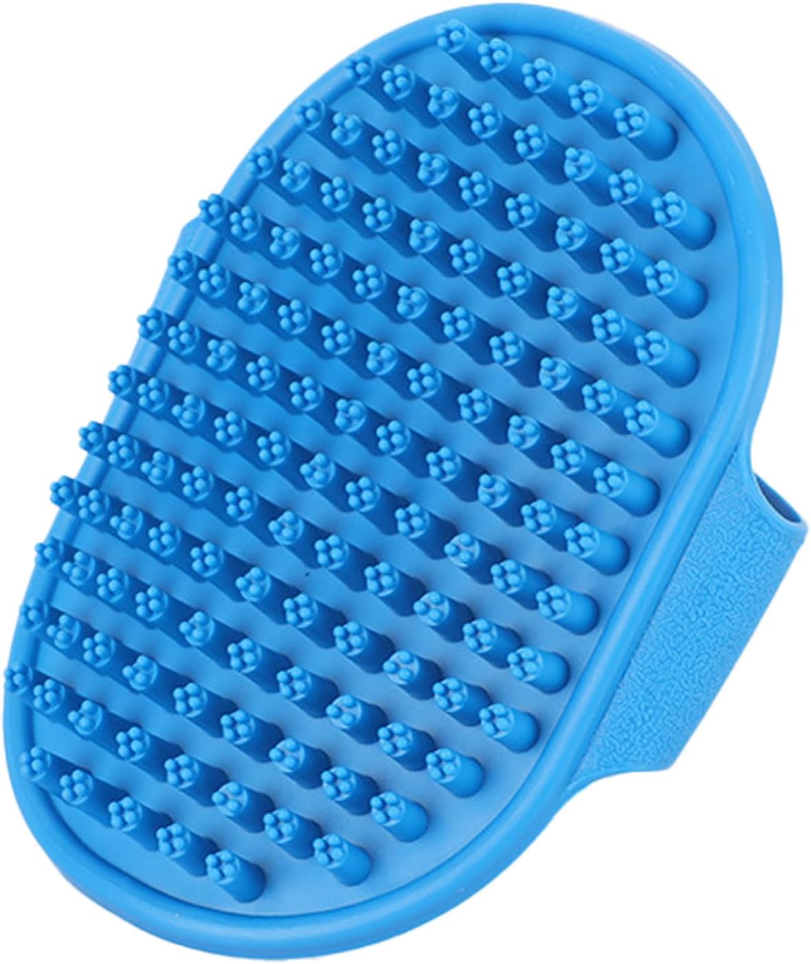 Pet Hair Removal Gloves for Dogs and Cats - 2-in-1 Deshedding Brush Massage Mitt for Shedding Control and Safe Pet Grooming 2-Pack (Blue)