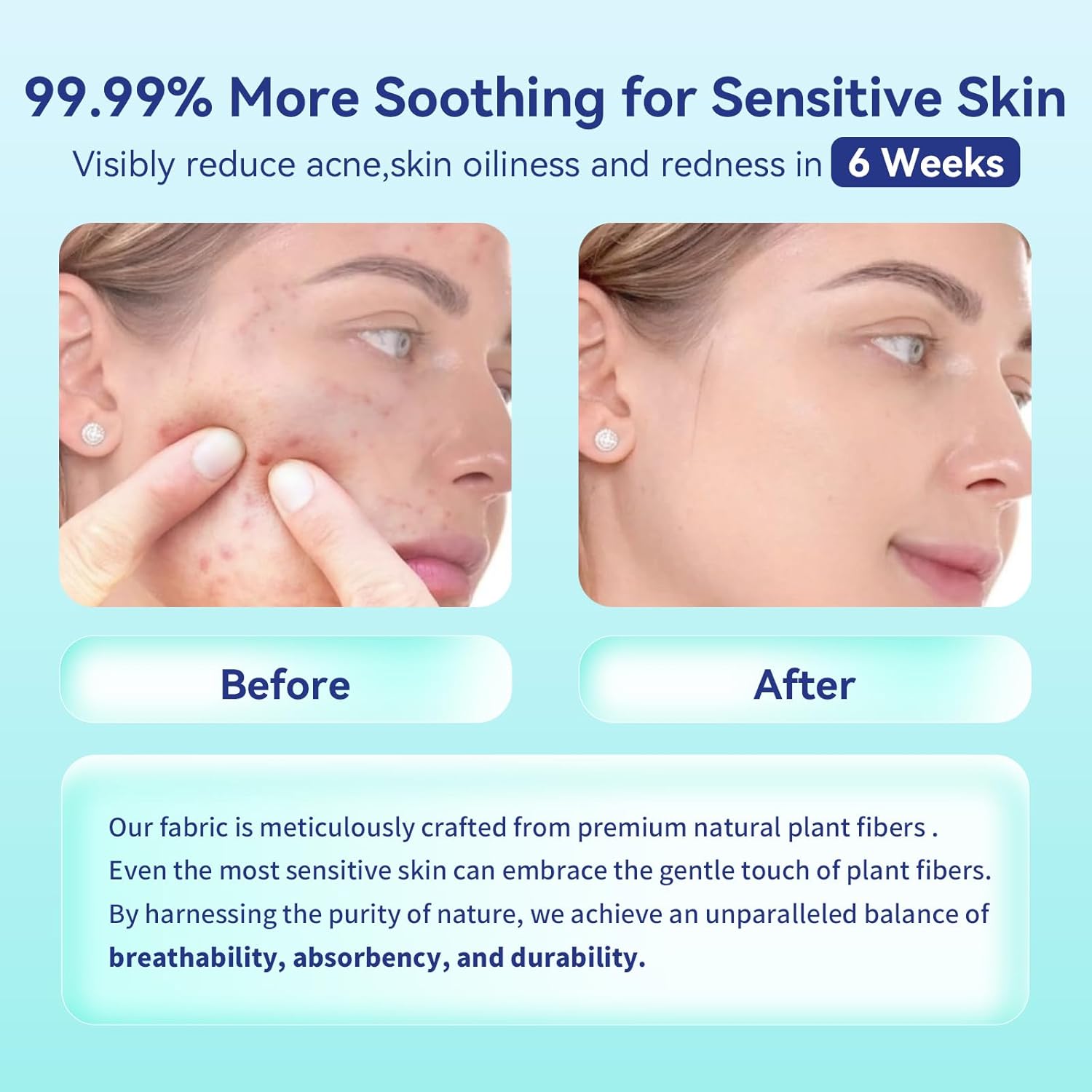 Dito's Ultra Thick Disposable Face Towels, Lint-Free Makeup Remover Wipes, 50 Count