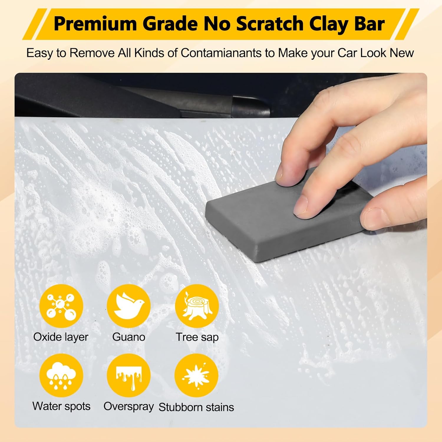 Car clay bar 4 pack 400g premium grade detailing cleaner kit no scratch magic clays bars for auto SUV RV truck