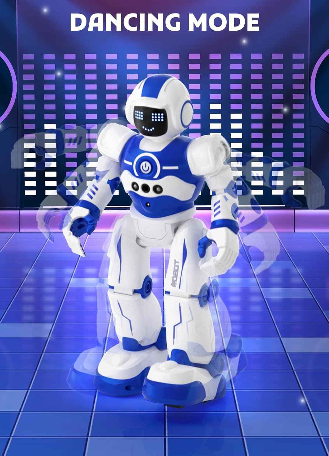 EduCuties Robot Toys for Kids,Programmable Remote Control Smart Walking Dancing Robot Toy with Gesture & Sensing for Age 4 5 6 7 8 9 10 Year Old Boys for Birthday Present