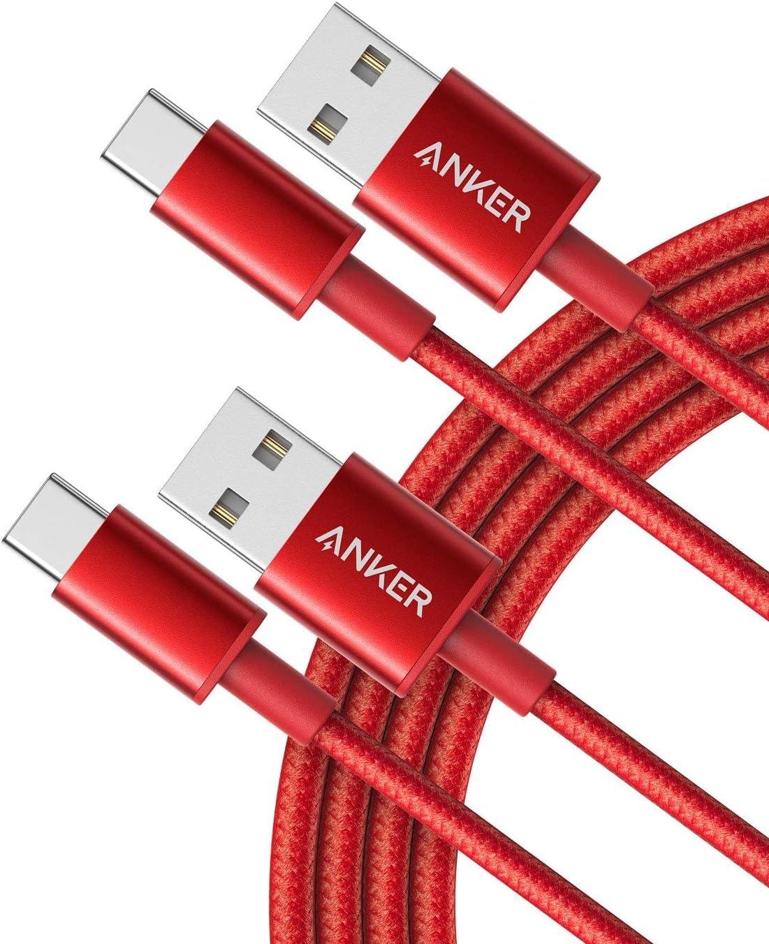 anker 2-pack usb a to usb c cable for iphone 17 series, samsung galaxy s10 and more (black, 3ft)