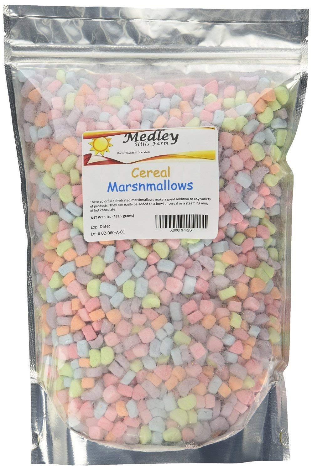 medley hills farm dehydrated cereal marshmallows 1 lb sweet vanilla flavor