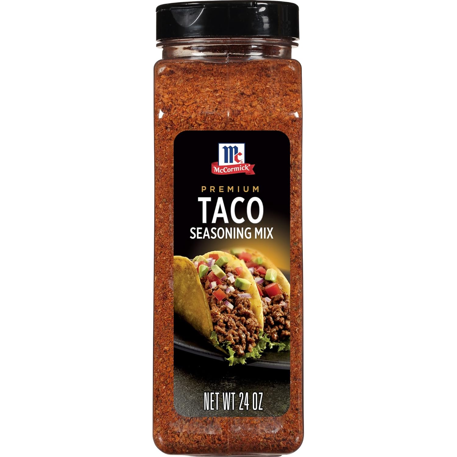 McCormick premium taco seasoning mix, 24 oz, no artificial flavors, large size, easy taco recipe