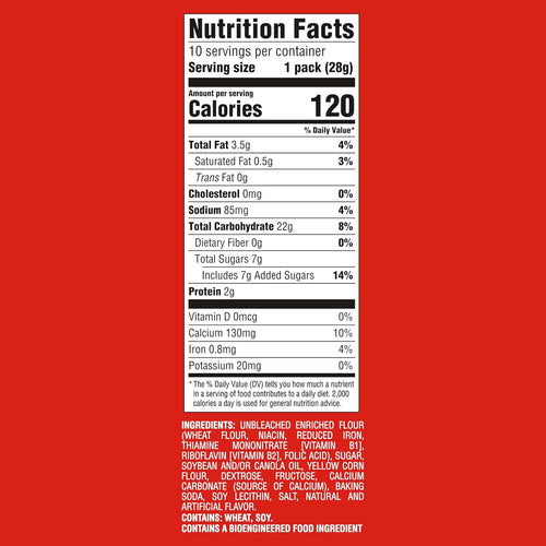 Barnum's Original Animal Crackers, 10 Snack Packs, 1 oz, Circus-Themed, Kids' Snacks, Calcium-Rich