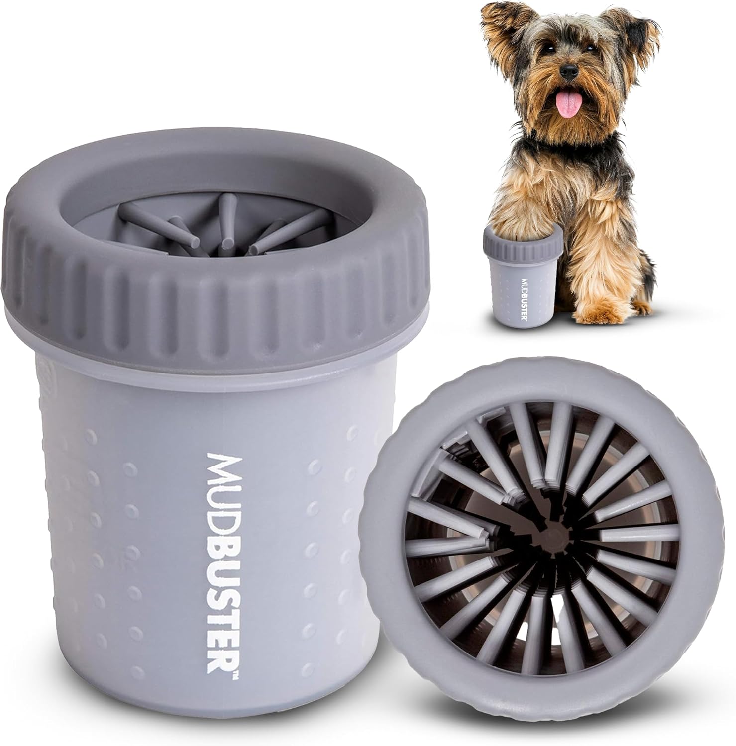 Dexas MudBuster Portable Dog Paw Washer in Large, Matte Black, Special Edition for Easy Cleaning