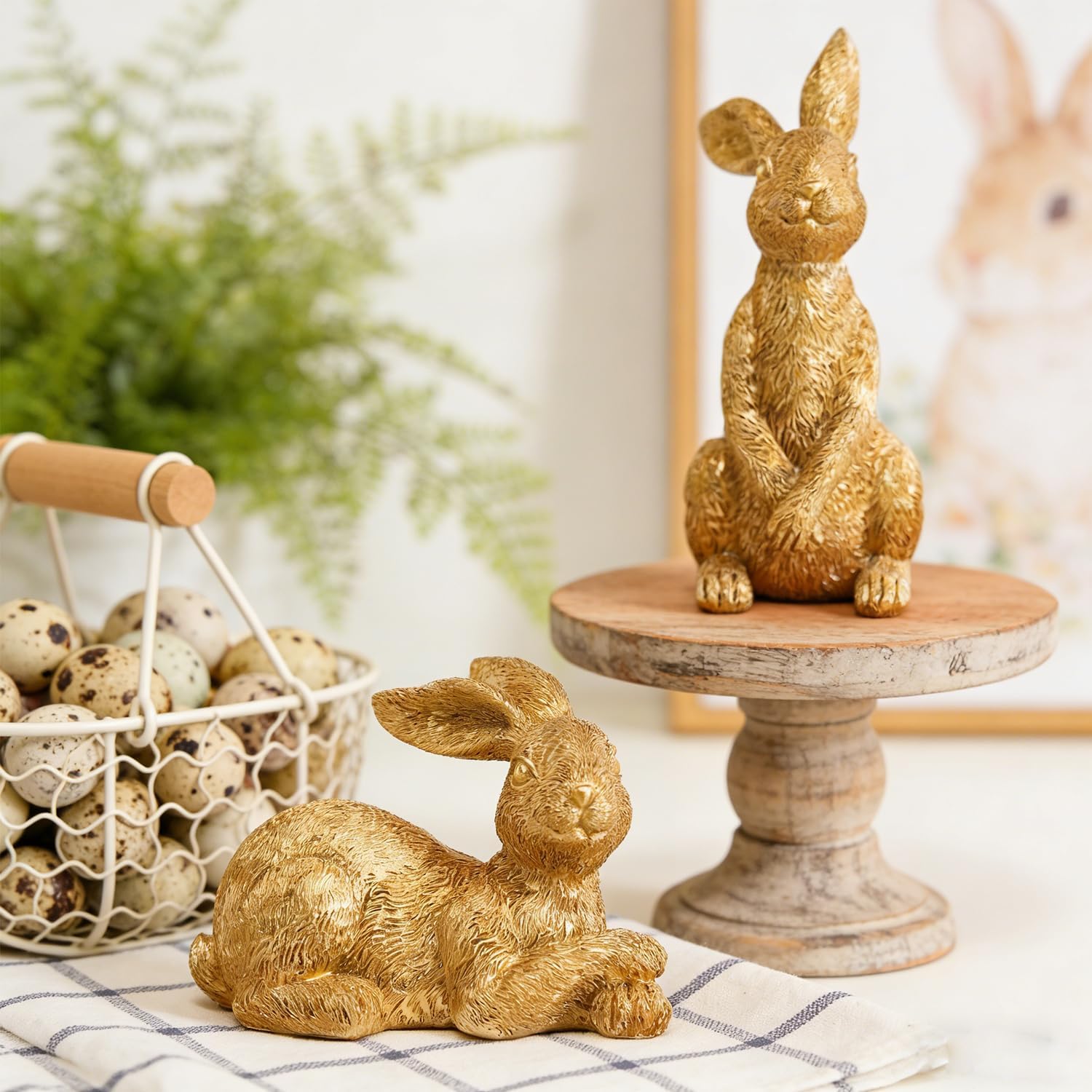 resin-gold-bunny-decor-rabbit-figurines-small-easter-bunny-set-of-3-antique-gold-collection