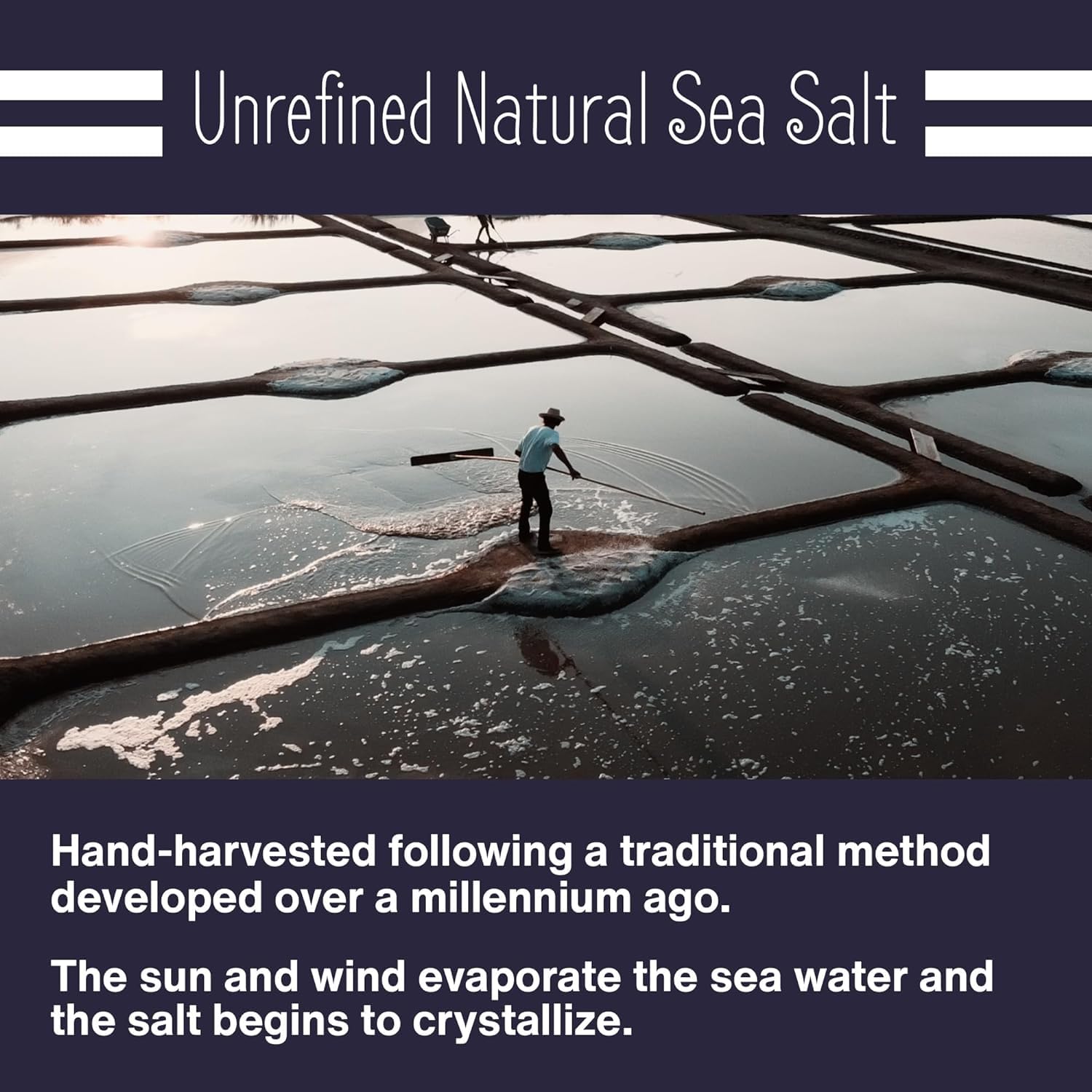 le marinier celtic salt fine ground, 1.1lb mineral rich organic french sea salt, 100% natural and unrefined