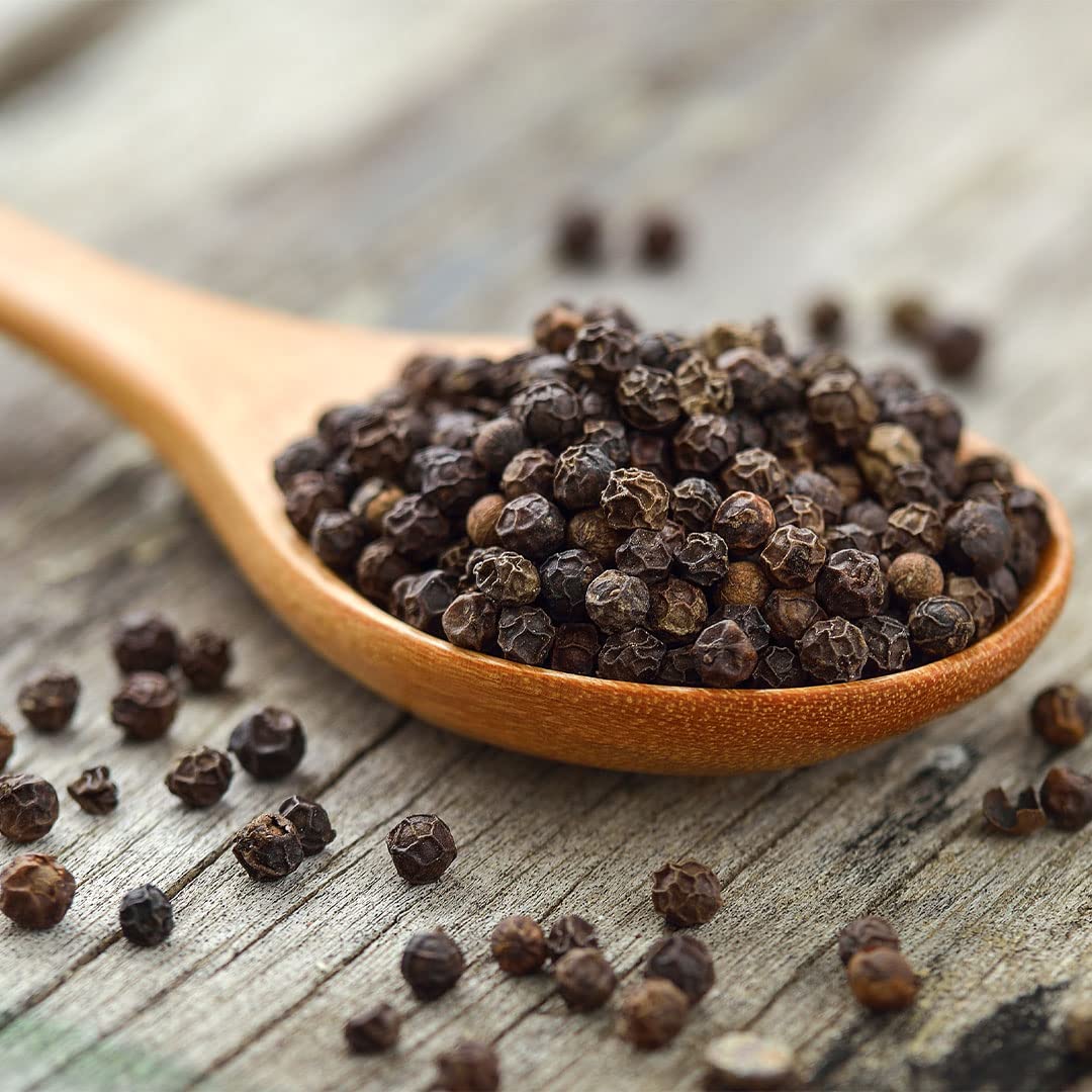 Sauer's Whole Black Pepper 1 Pound Canister Foodservice Whole Peppercorns Spice