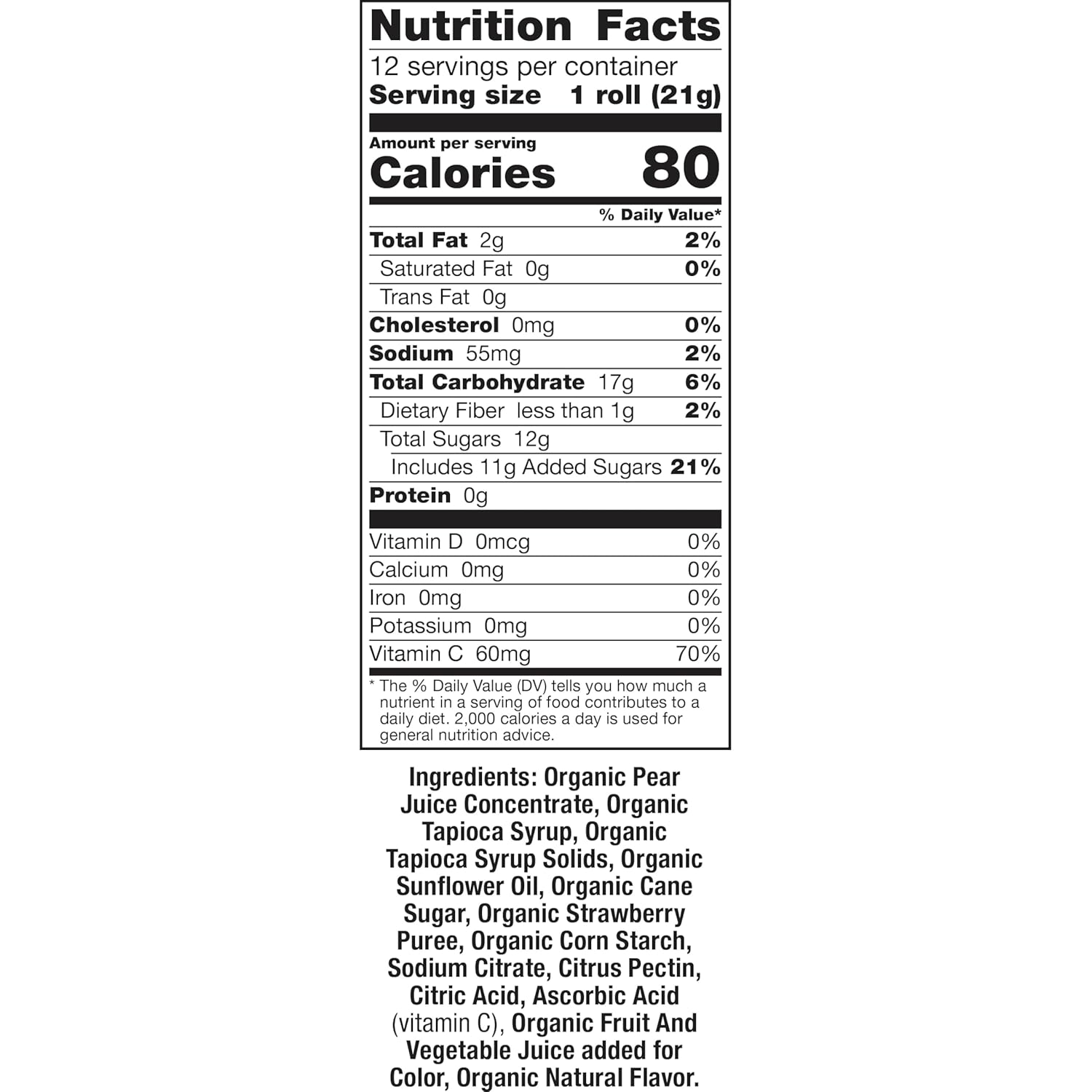 Annie's Organic Fruit Tape, Swirly Strawberry and Bendy Berry, Gluten Free, Variety Pack, 12 Rolls, 9 oz, Organic, Kid-Friendly Snacks, Gelatin-Free, School Snacks