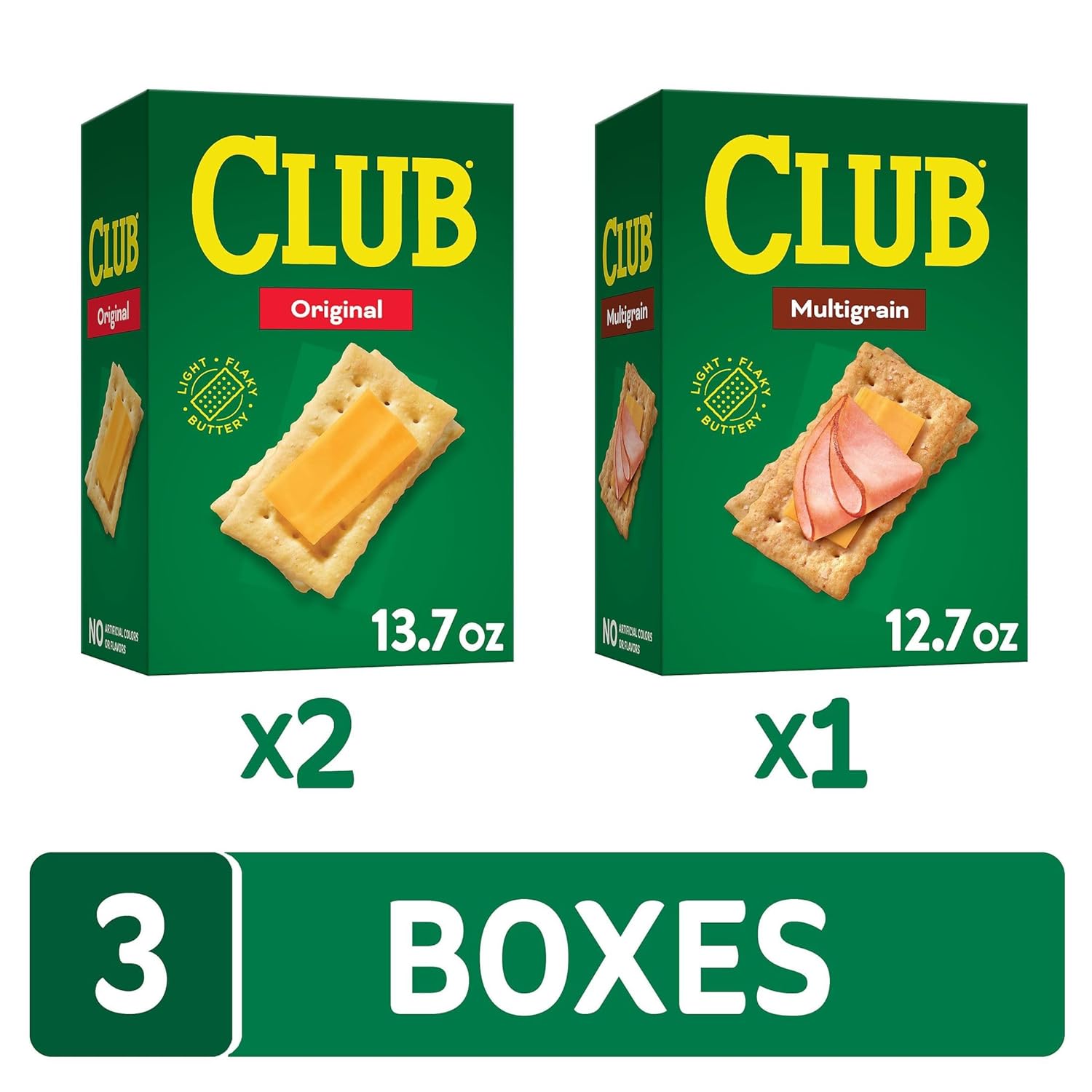 club original and multigrain crackers, variety pack, 2.506lb case, 3 boxes, kosher dairy, wheat and soy ingredients