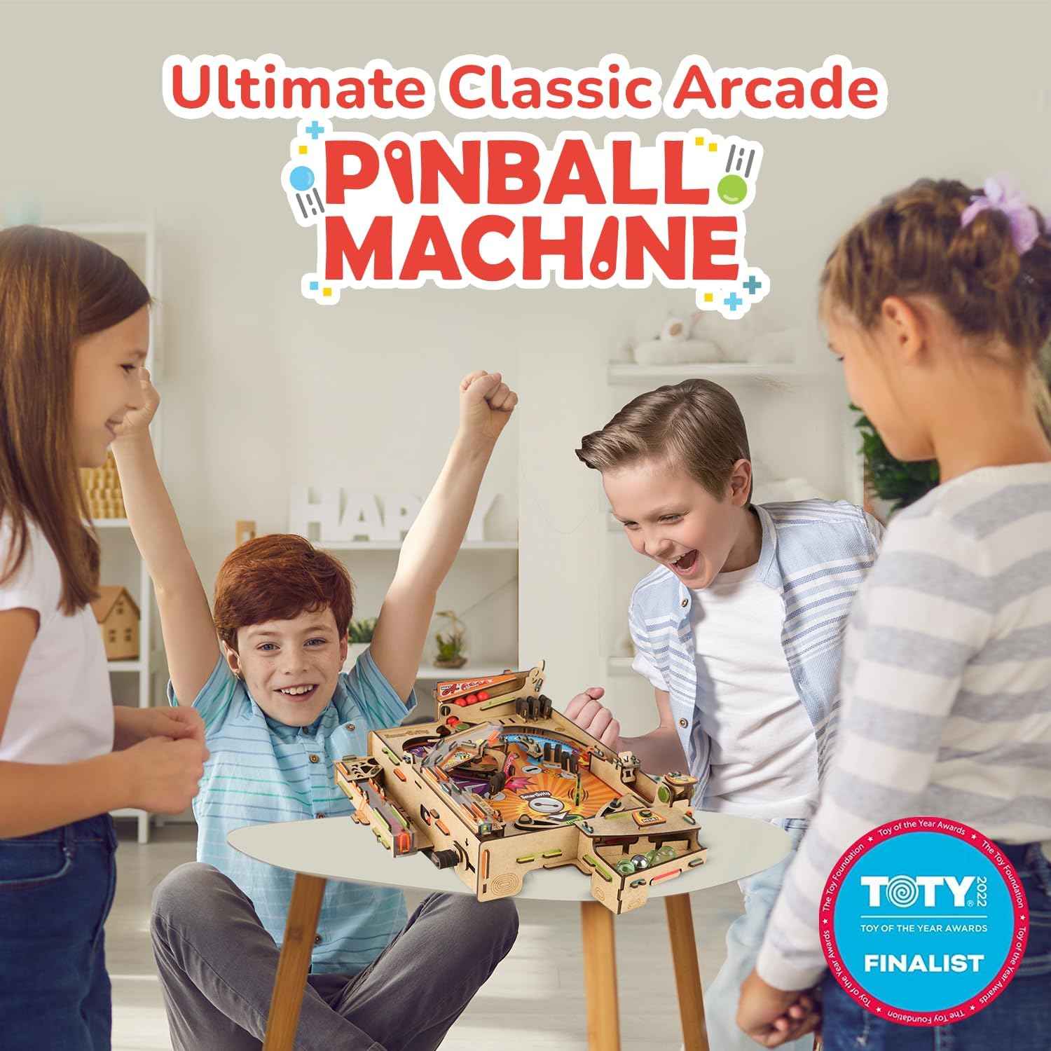 Smartivity DIY Pinball Machine for Kids 8-14 Years Old | Global Award Winning Arcade Game | Build Your Own Pinball I Birthday Gift for Smart Kids | STEM Toy for Boys & Girls