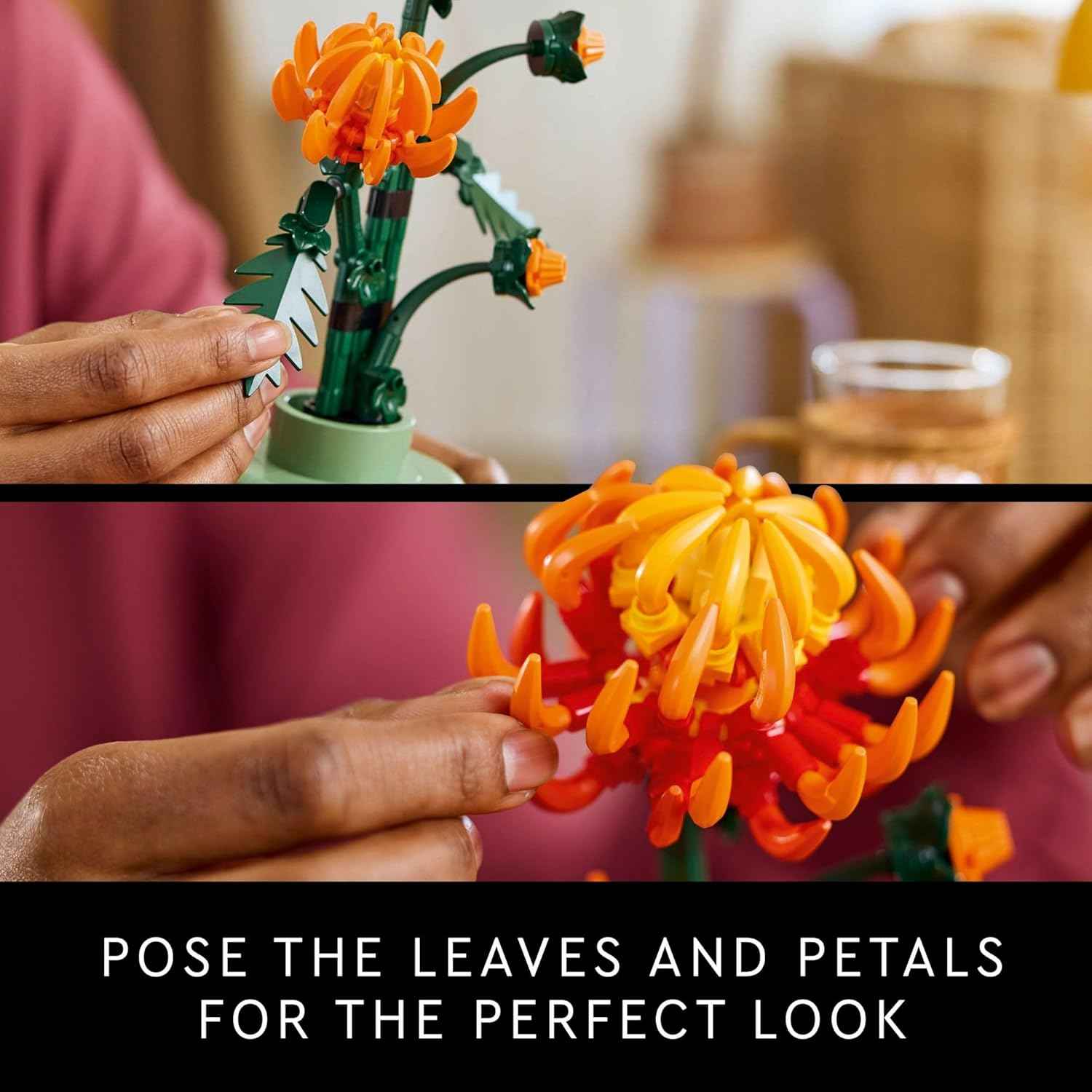 LEGO Botanicals Chrysanthemum Building Set for Adults Ages 18+ - Artificial Flower for Dinner Table Centerpieces & Decoration - Gift for Birthdays - 10368