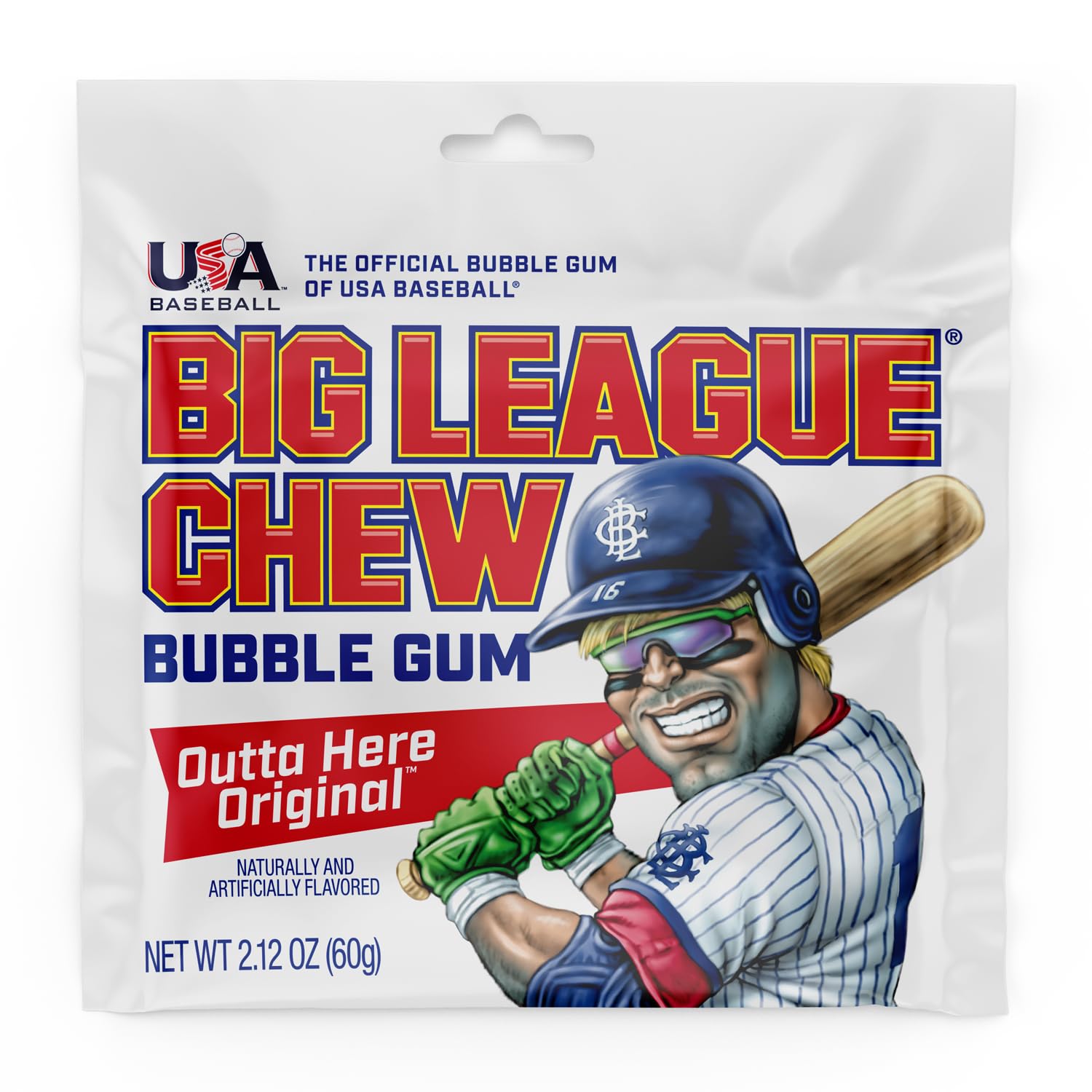 big league chew outta here original bubble gum classic ballpark flavor 12 pack