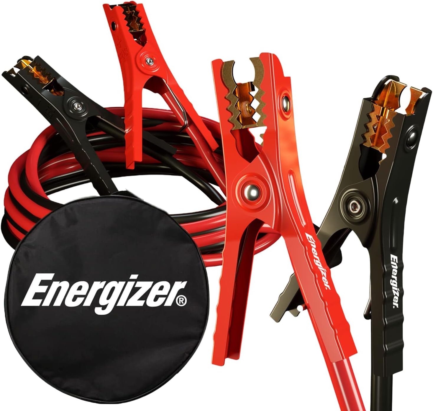 Energizer heavy duty 16-foot 6-gauge jumper cables for car battery with carrying bag