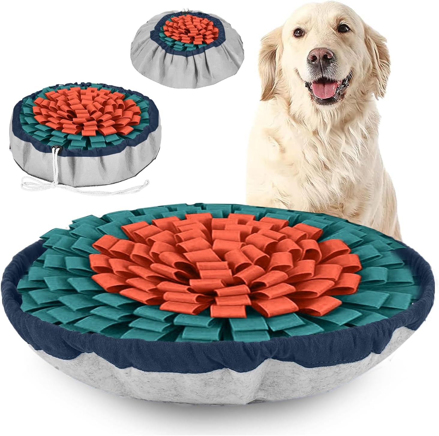 PET ARENA Snuffle Mat for Dogs - Adjustable Puzzle Toy for Large & Small Breeds