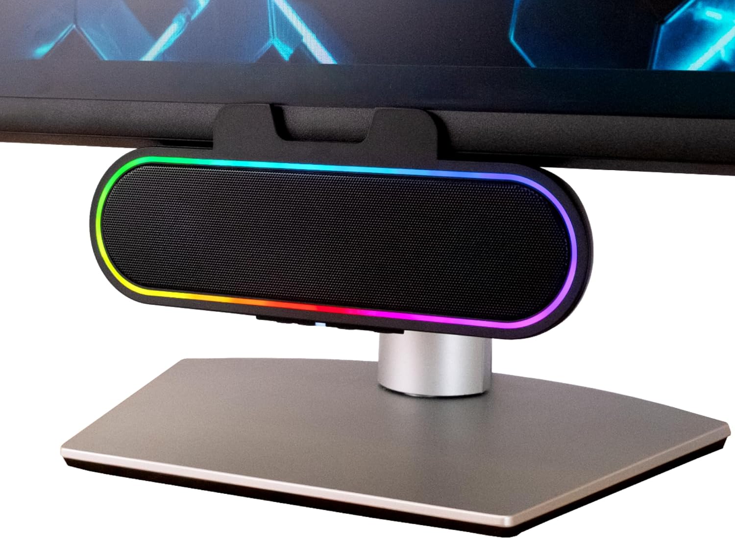 Cyber Acoustics ca-2890 usb stereo speaker bar for pc mac chromebook easy control