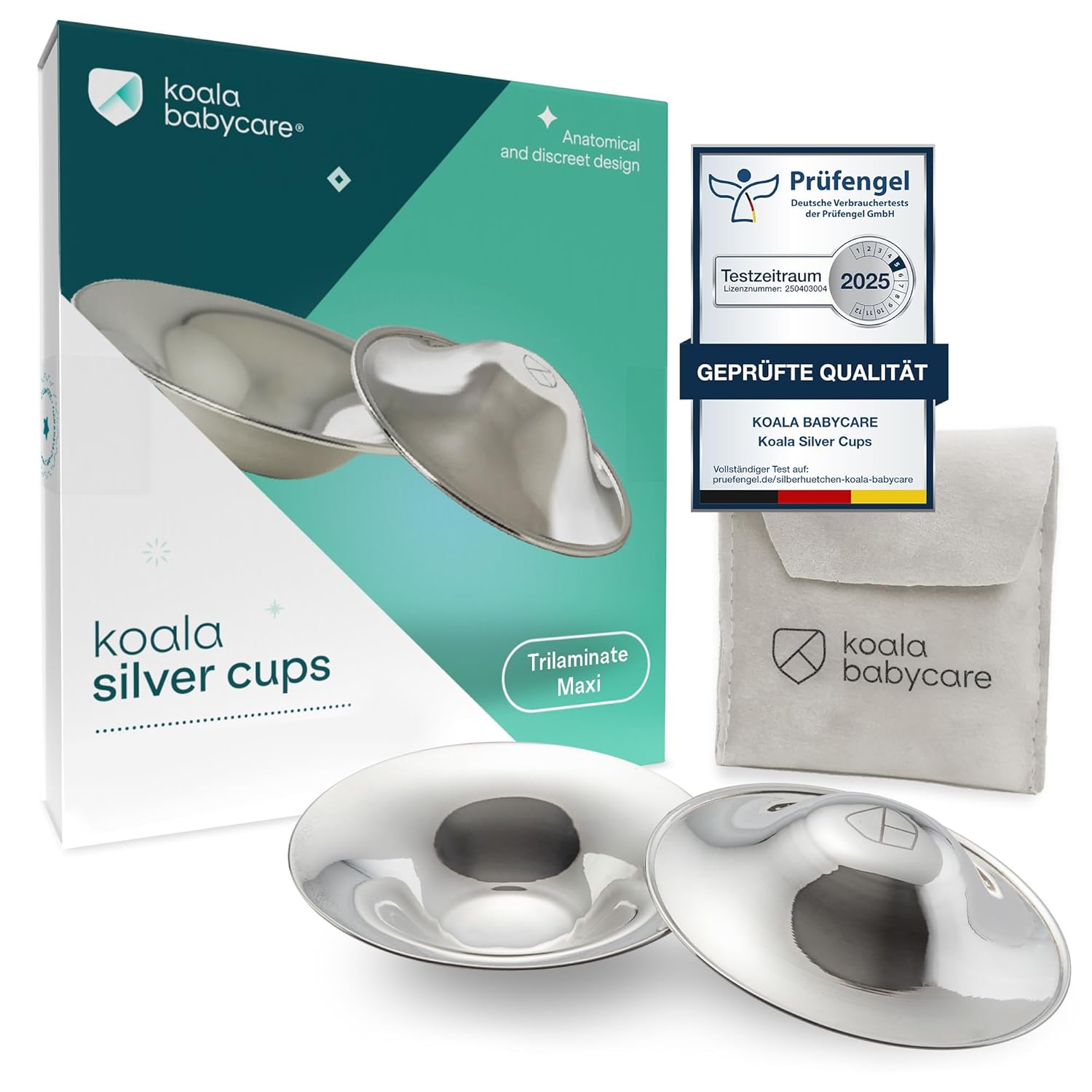 Koala Babycare original sterling silver nipple shields for breastfeeding newborns soothe sore nipples