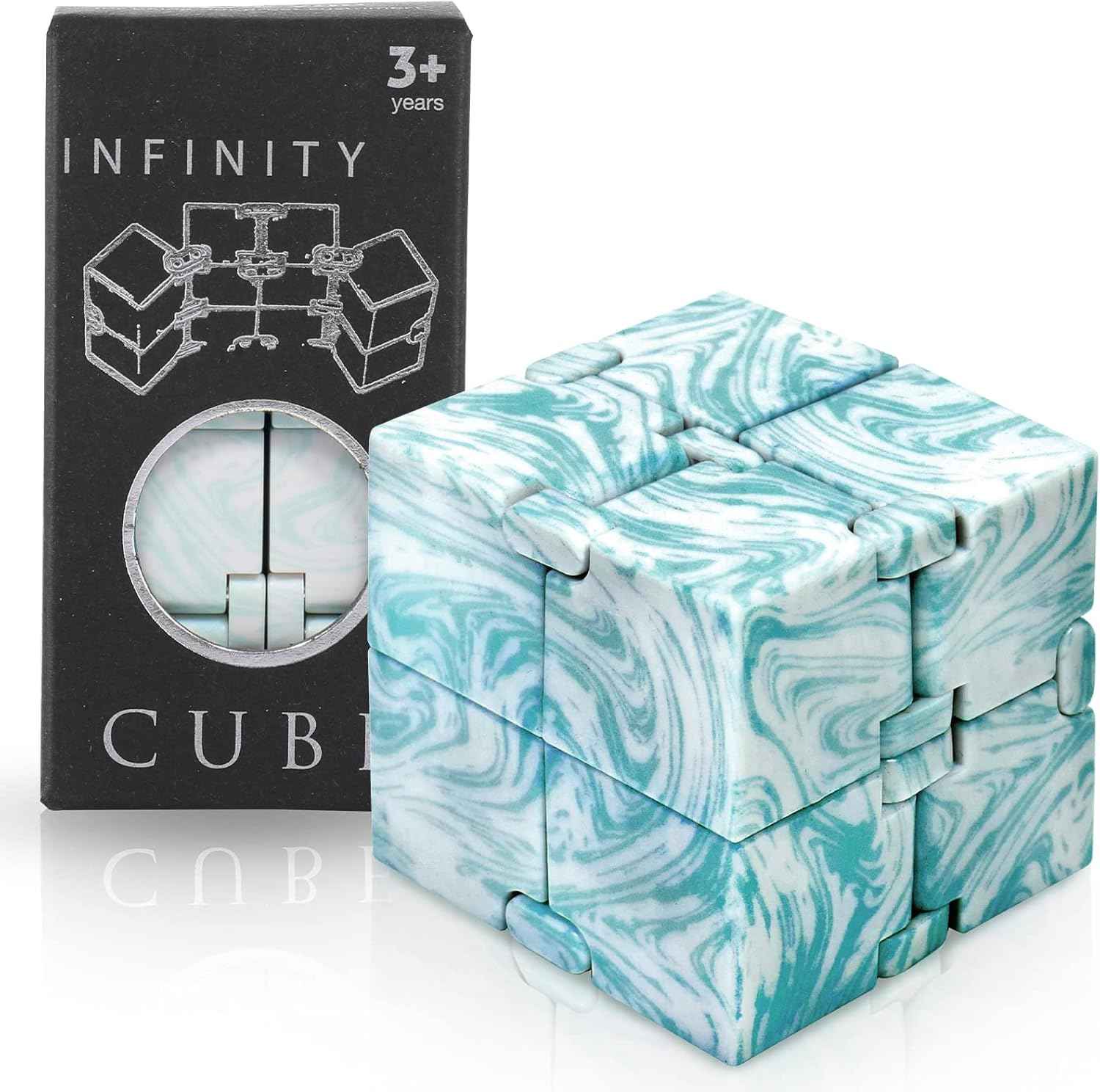 Infinity Cube Sensory Fidget Toy, EDC Fidgeting Game for Kids and Adults, Cool Mini Gadget Best for Stress and Anxiety Relief and Kill Time, Unique Idea That is Light on The Fingers and Hands
