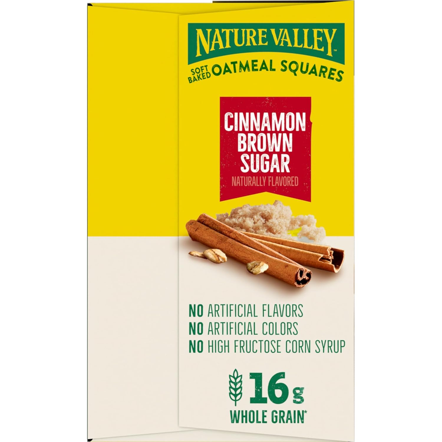 Nature Valley Soft Baked Oatmeal Squares, Cinnamon Brown Sugar, 12 Bars, 14.88 oz, Wholesome Snack