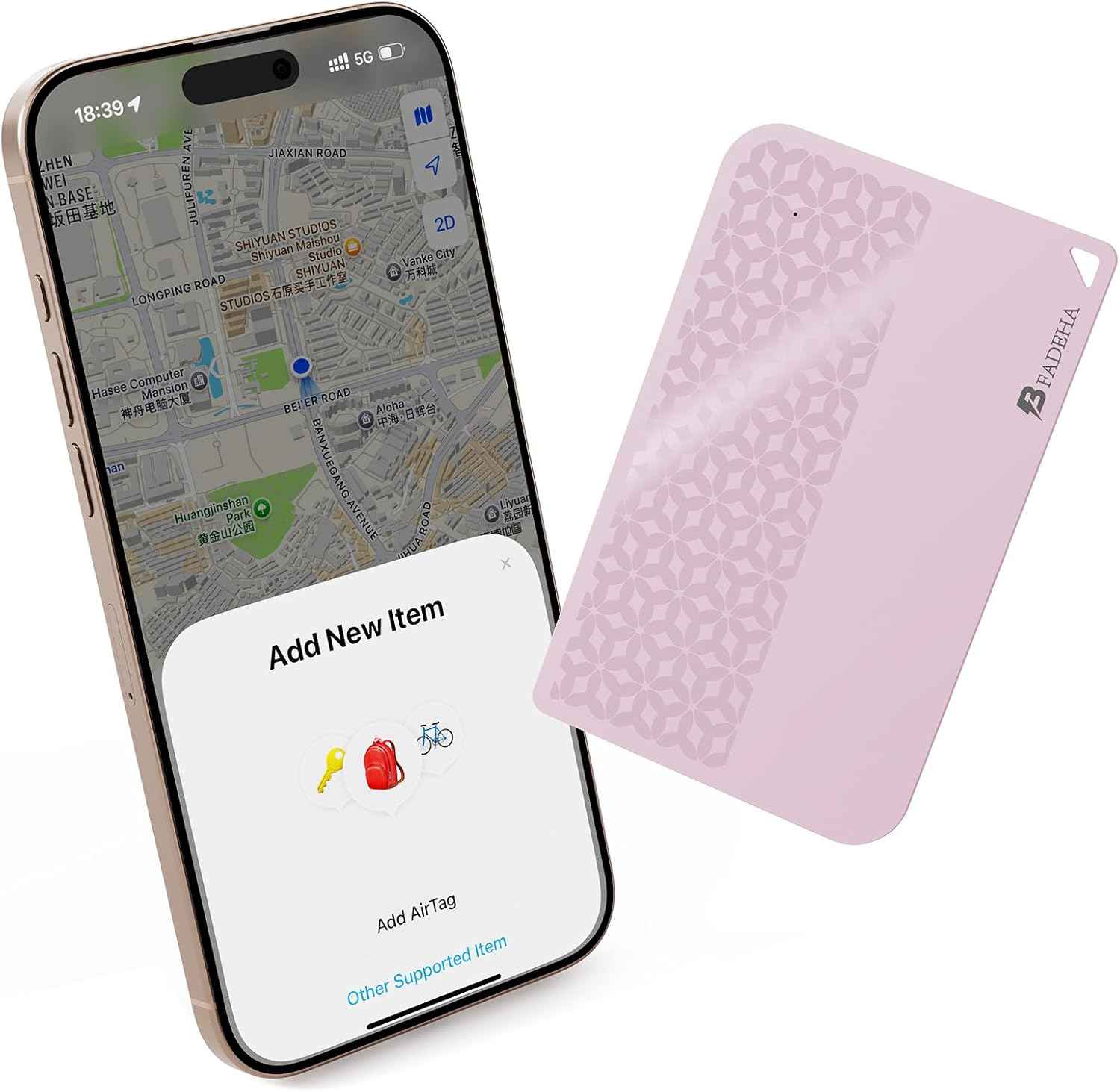 2026 [Apple MFi Certified] (iOS Only) Bluetooth Air Tracker Tag Smart Card for Apple Find My iPhone Wallet GPS Tracker, 5-10 Years Staying Power, Keys Finder and Item Locator for Keys, Bags, Passport
