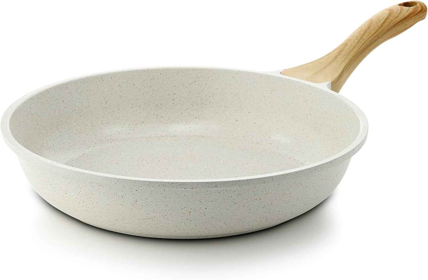 SENSARTE Nonstick Frying Pan Skillet, Swiss Granite Coating Omelette Pan, Healthy Stone Cookware Chef's Pan, PFOA Free (8/9.5/10/11/12.5 Inch) (9.5 Inch)