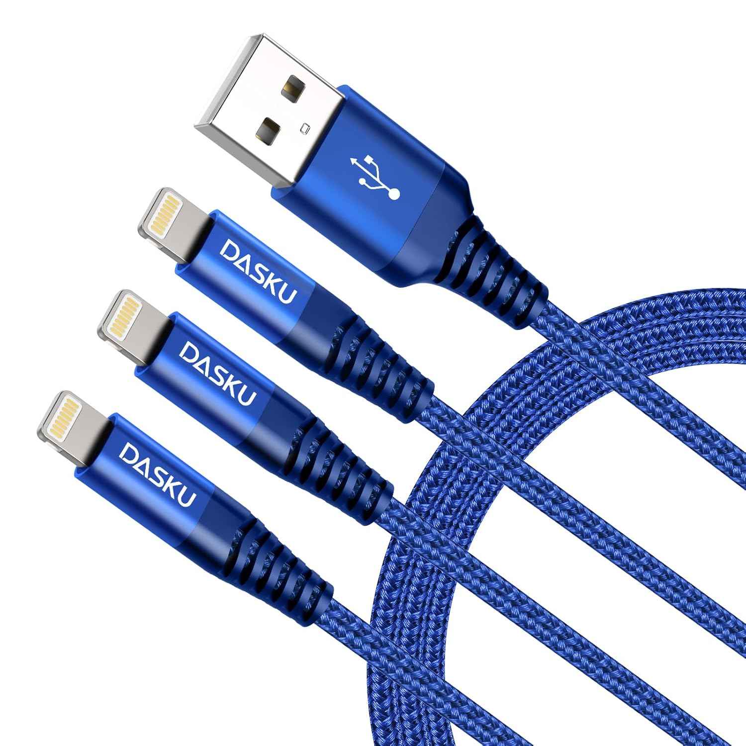 Dasku USB C to Lightning Cable 3Pack 10 FT, [MFi Certified] iPhone 14 13 Fast Charger Extra Long 10 Foot Type C Charging Cord Compatible with iPhone 14 13 12 11 Pro Max Mini 8 Plus SE iPad and More