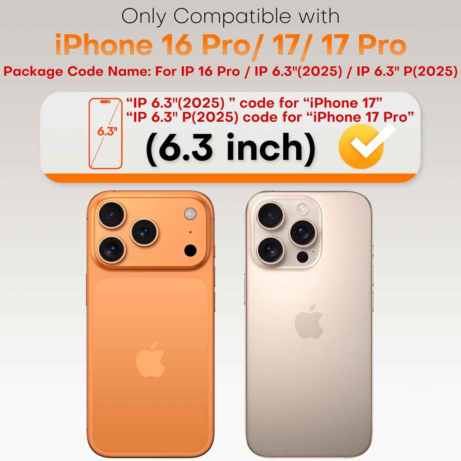 TOCOL for iPhone 17 Screen Protector 6.3 inch 9H Hardness Military Grade Shatterproof HD Tempered Glass for Full Coverage Protection 2 Pack