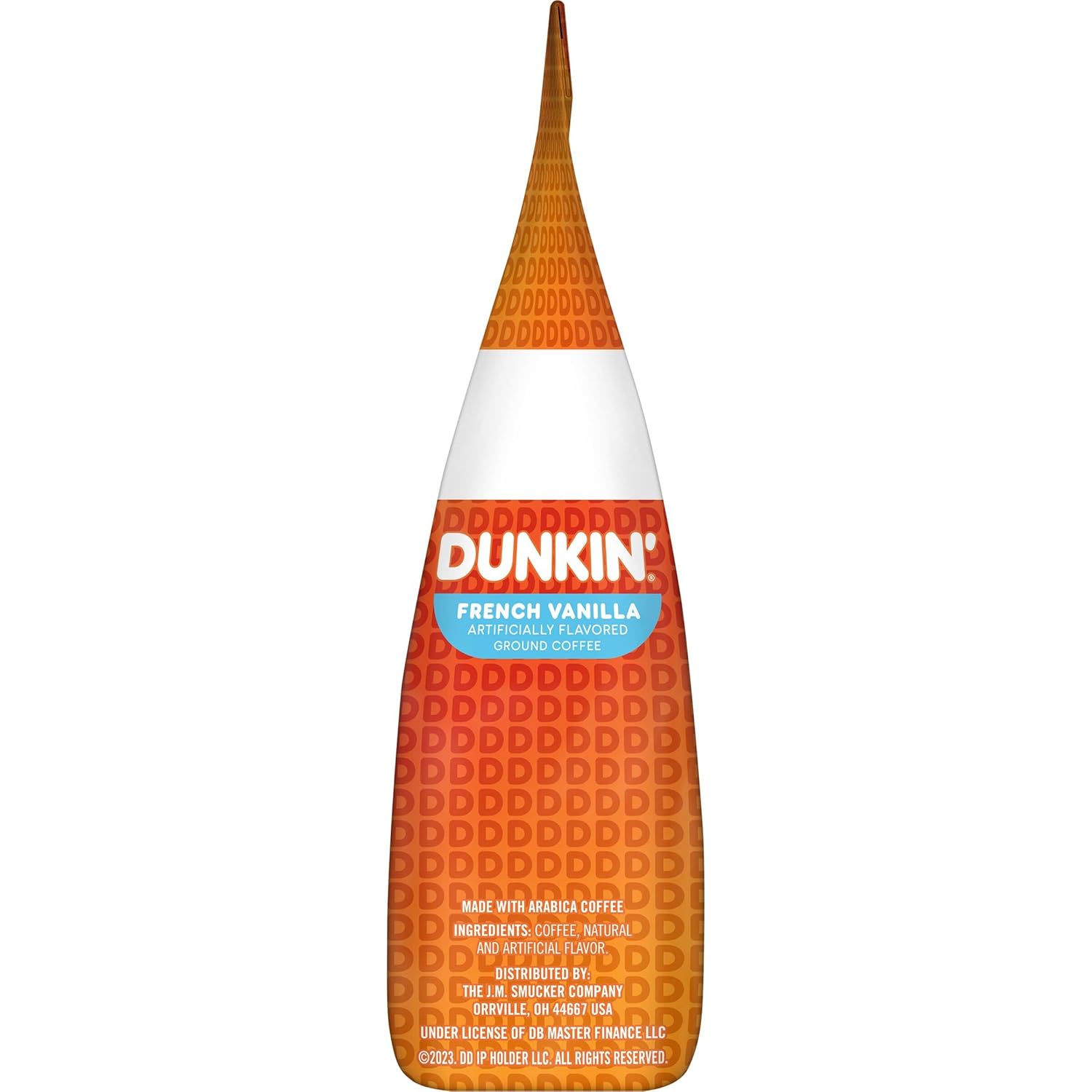 Dunkin' Donuts French Vanilla Coffee 12 Oz Bag Ground Medium Roast Artisanally Flavored