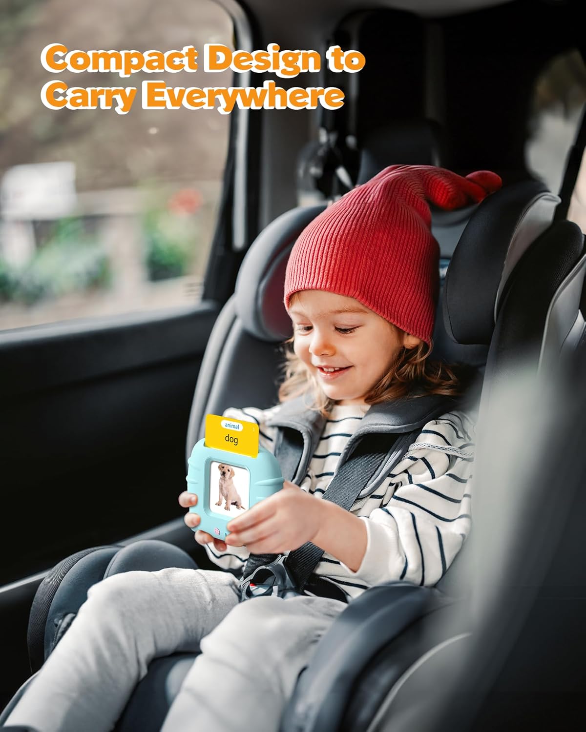 Airbition Talking Flash Cards for Toddlers 1 2 3 4 Year Olds, Montessori Language Learning Toys with 224 Words, Pocket Speech Therapy Toys, and Speech Development Educational Playthings for Children