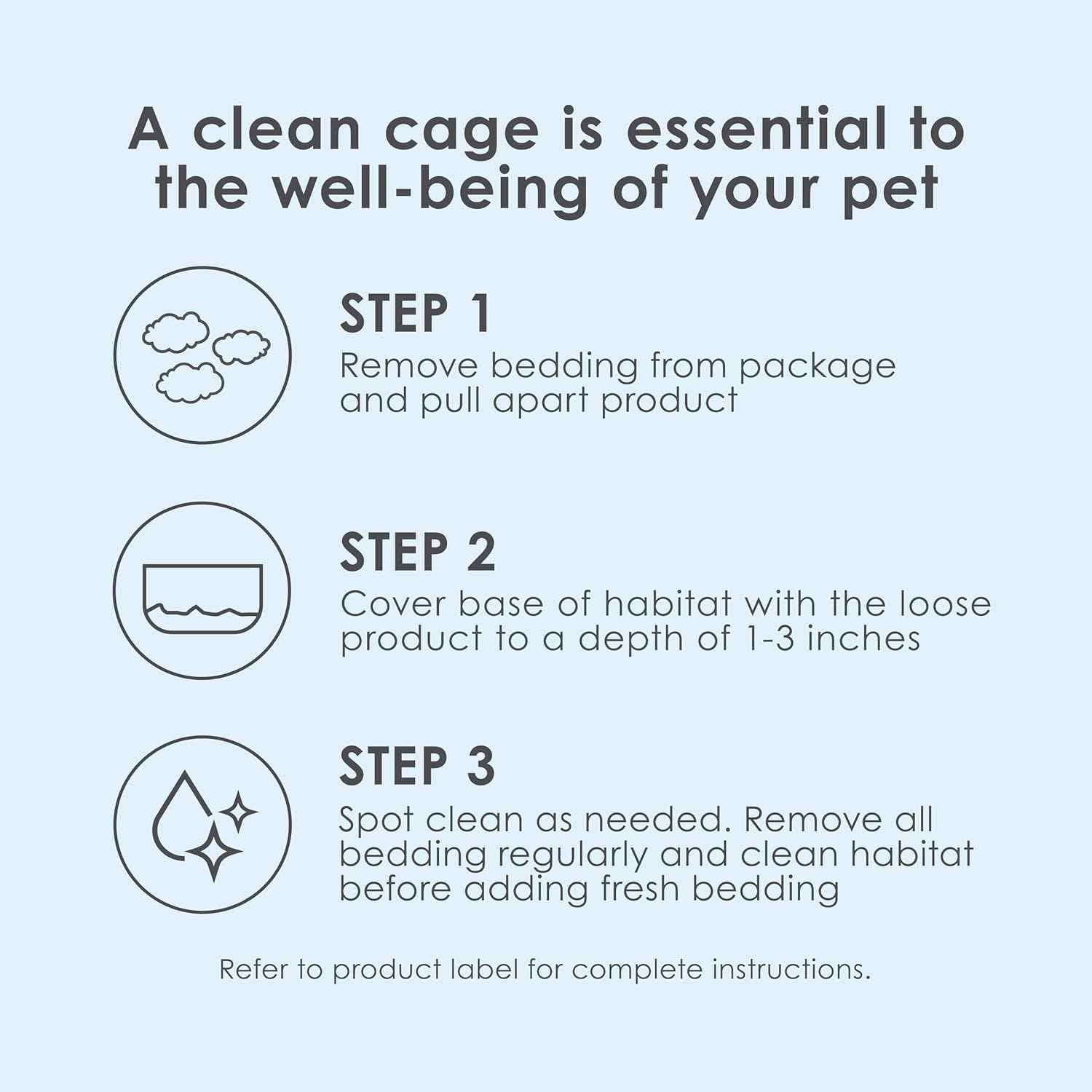 Kaytee Clean & Cozy White Paper Bedding, Made for Small Animals, 49.2 Liters