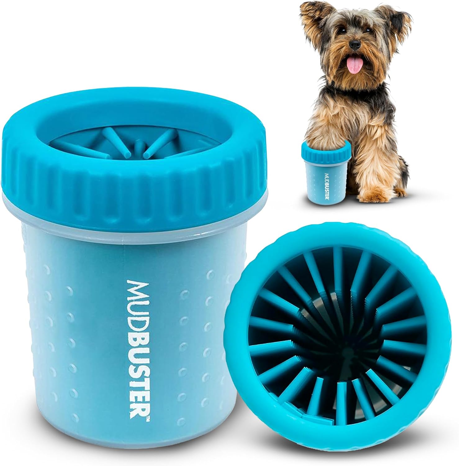 Dexas MudBuster Portable Dog Paw Washer in Large, Matte Black, Special Edition for Easy Cleaning