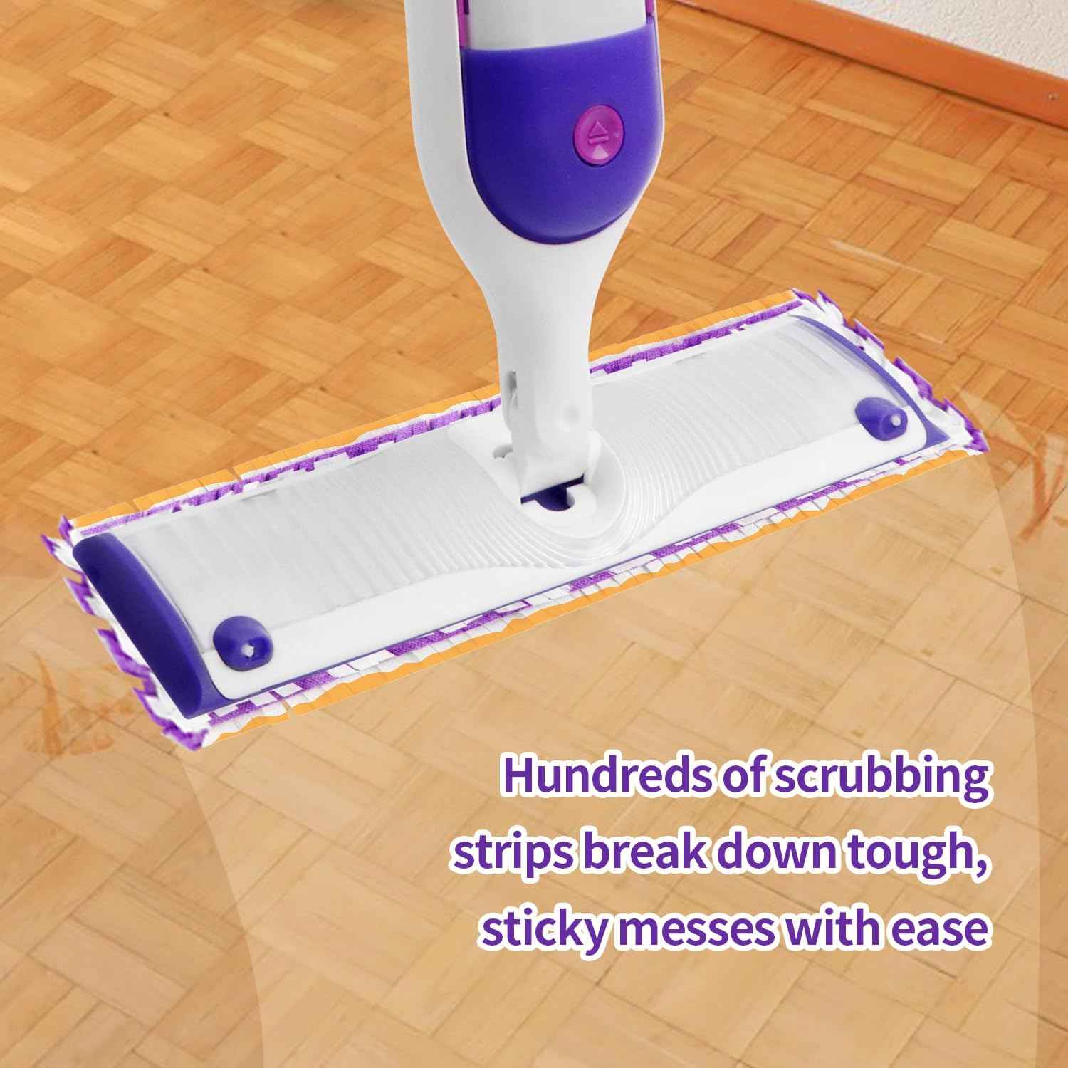 10 Pack Disposable Power Mop Pads for Swiffer Power Mop Pads, Compatible with Swiffer Power Mop Refills, Unscented Spray Replacement Floor Cleaning Refills for urface/Hardwood Floor Cleaning