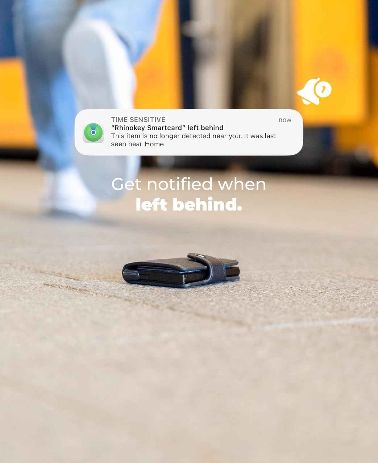 Wallet Tracker Card Works with Apple Find My (iOS Only) Slim 0.07in Rechargeable IP68 Waterproof Tracker Item Finder AirTag Card with Keychain Hole Mens Valentines Gifts