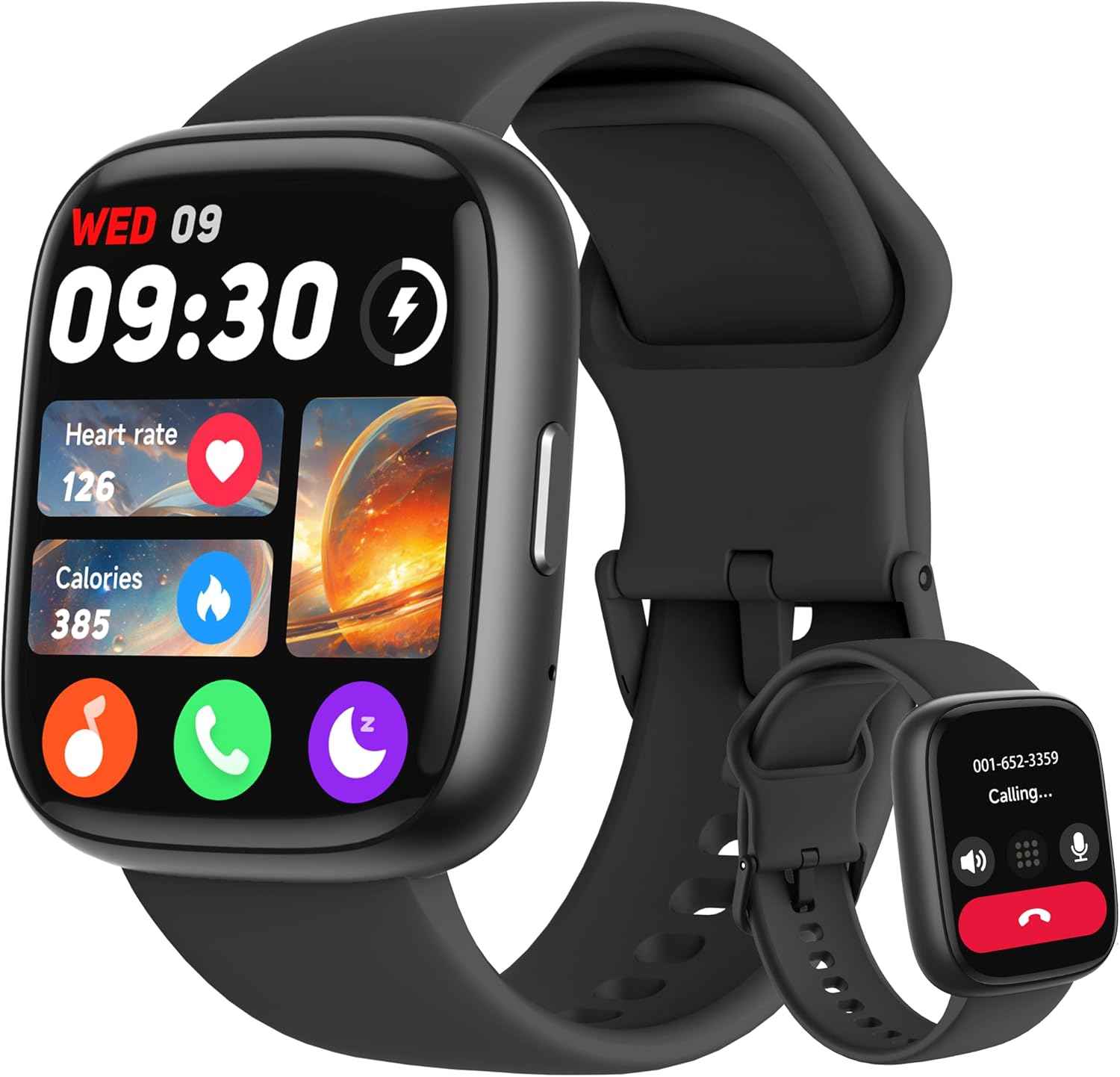 LODIMEKE Smart Watch, Alexa Built-in, Answer/Make Calls 44mm Smartwatch Women Men, 1.83" Sports Watch IP68 Waterproof, Heart Rate SpO2 Sleep Stress Monitor, Step Counter Watch for Android & iOS Phone