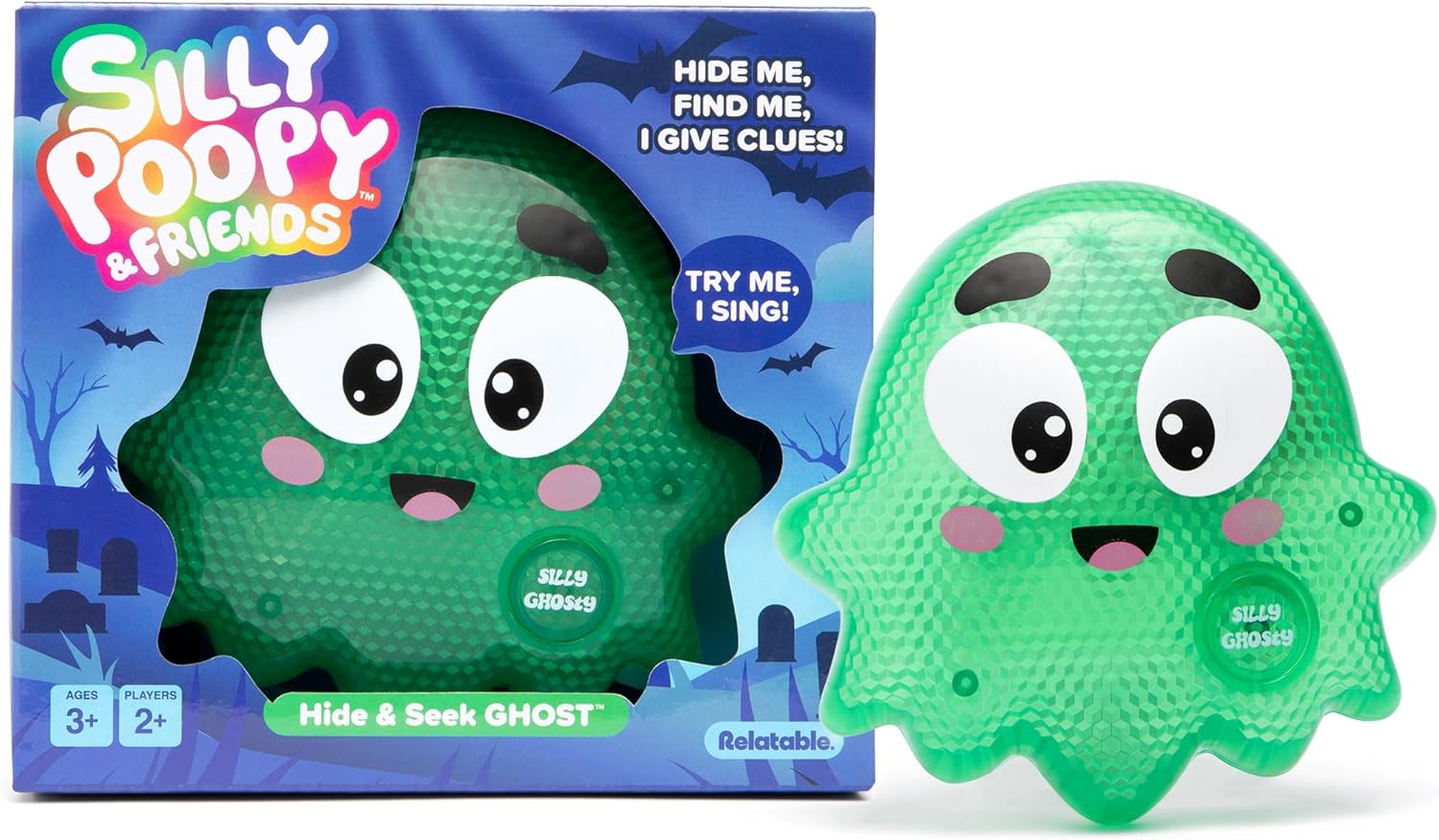 Relatable Eggcellent Hide & Seek Game, Toddler Toy, Ages 3+, Includes Light-Up Egg Toy That Sings and Talks
