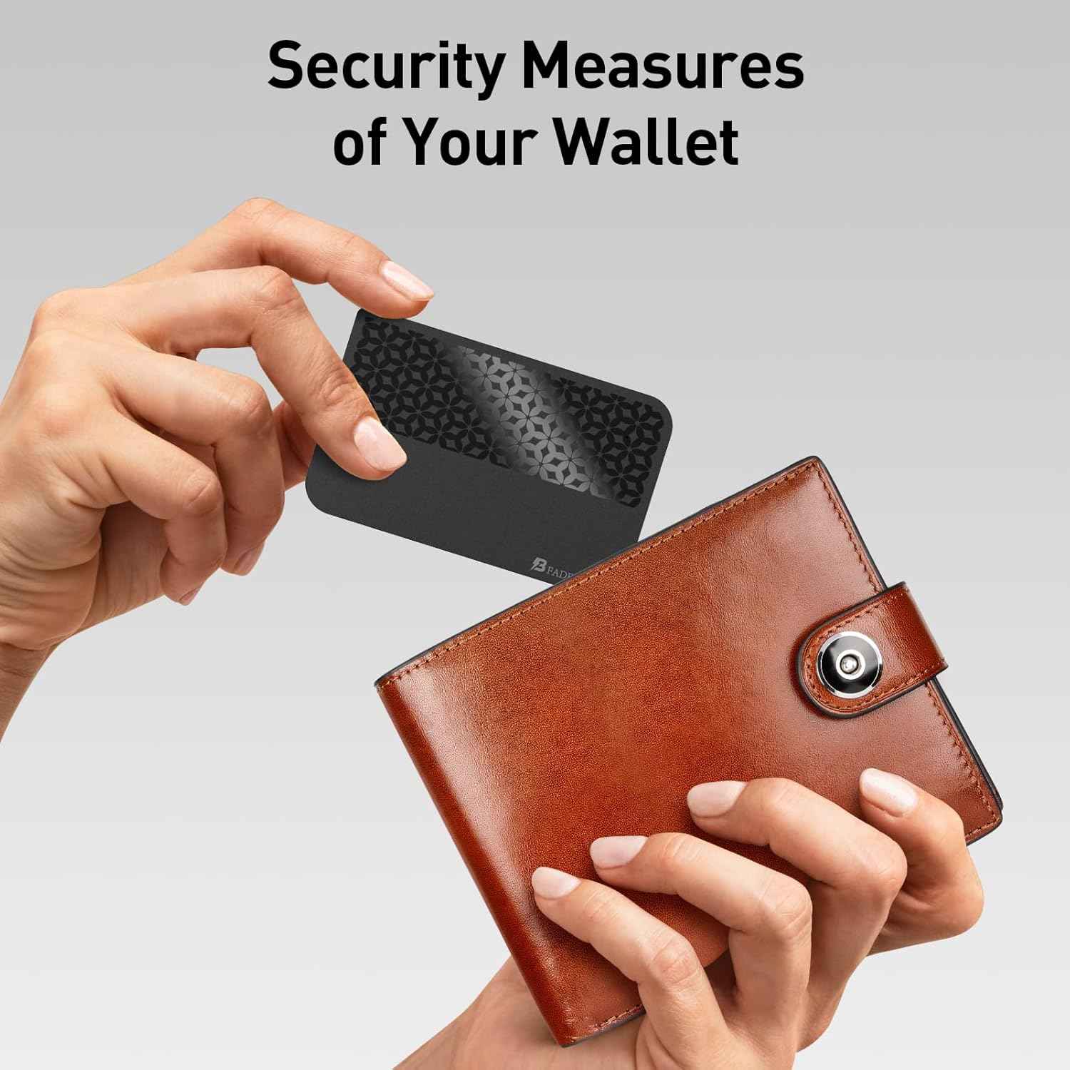 2026 [Apple MFi Certified] (iOS Only) Bluetooth Air Tracker Tag Smart Card for Apple Find My iPhone Wallet GPS Tracker, 5-10 Years Staying Power, Keys Finder and Item Locator for Keys, Bags, Passport