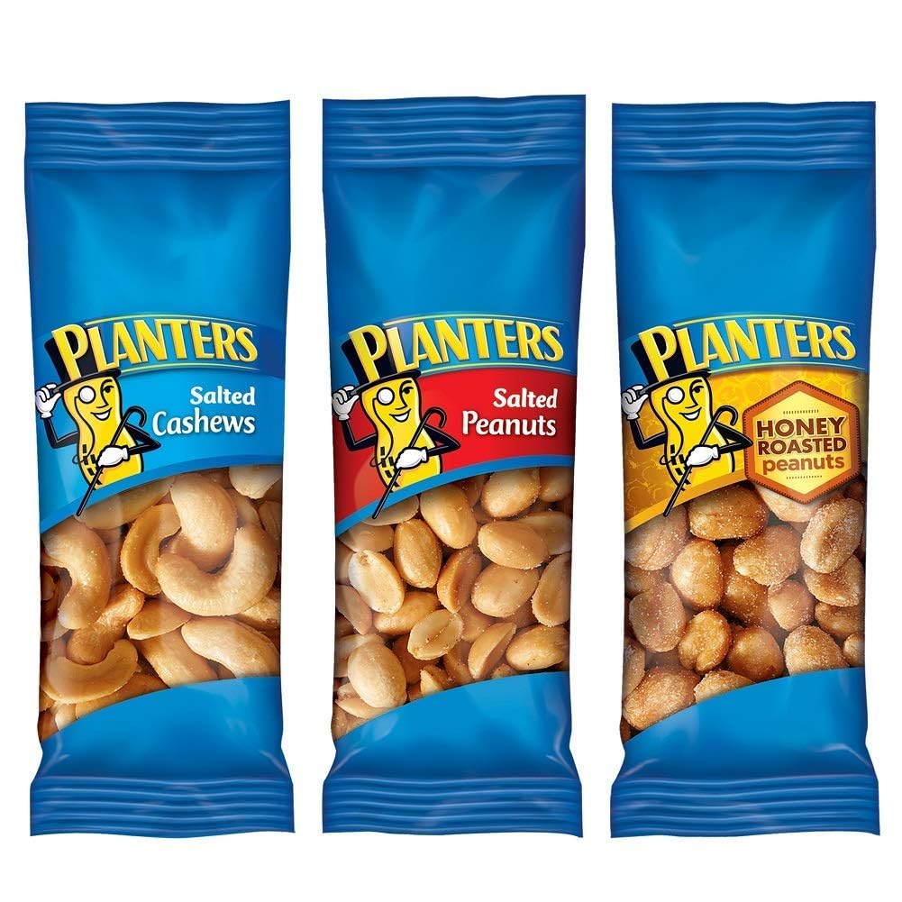 planters variety pack, 36-count, mixed nuts, kosher, individually wrapped, on-the-go snacks