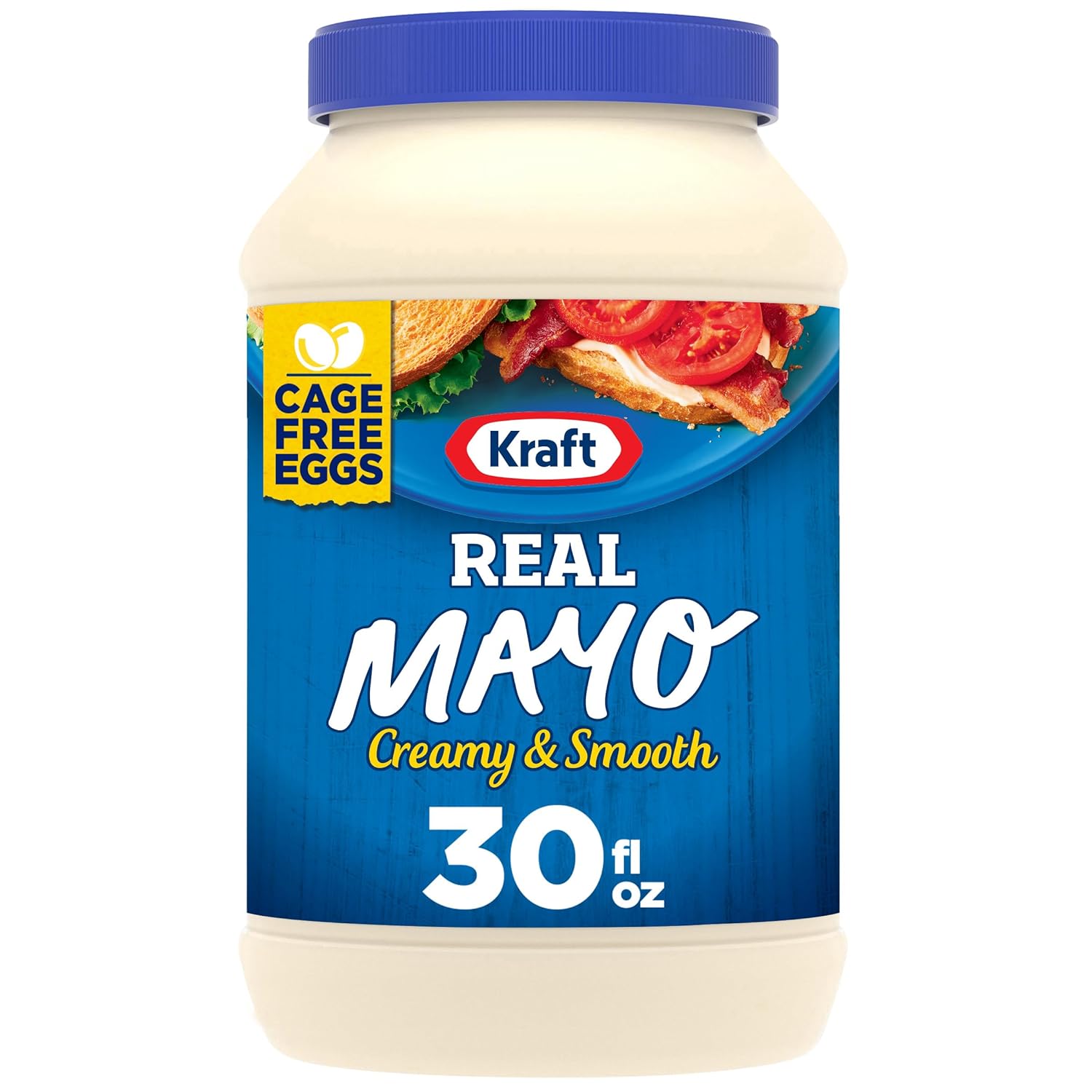 kraft creamy real mayonnaise 30 fl oz keto low carb lifestyle mayonnaise jar