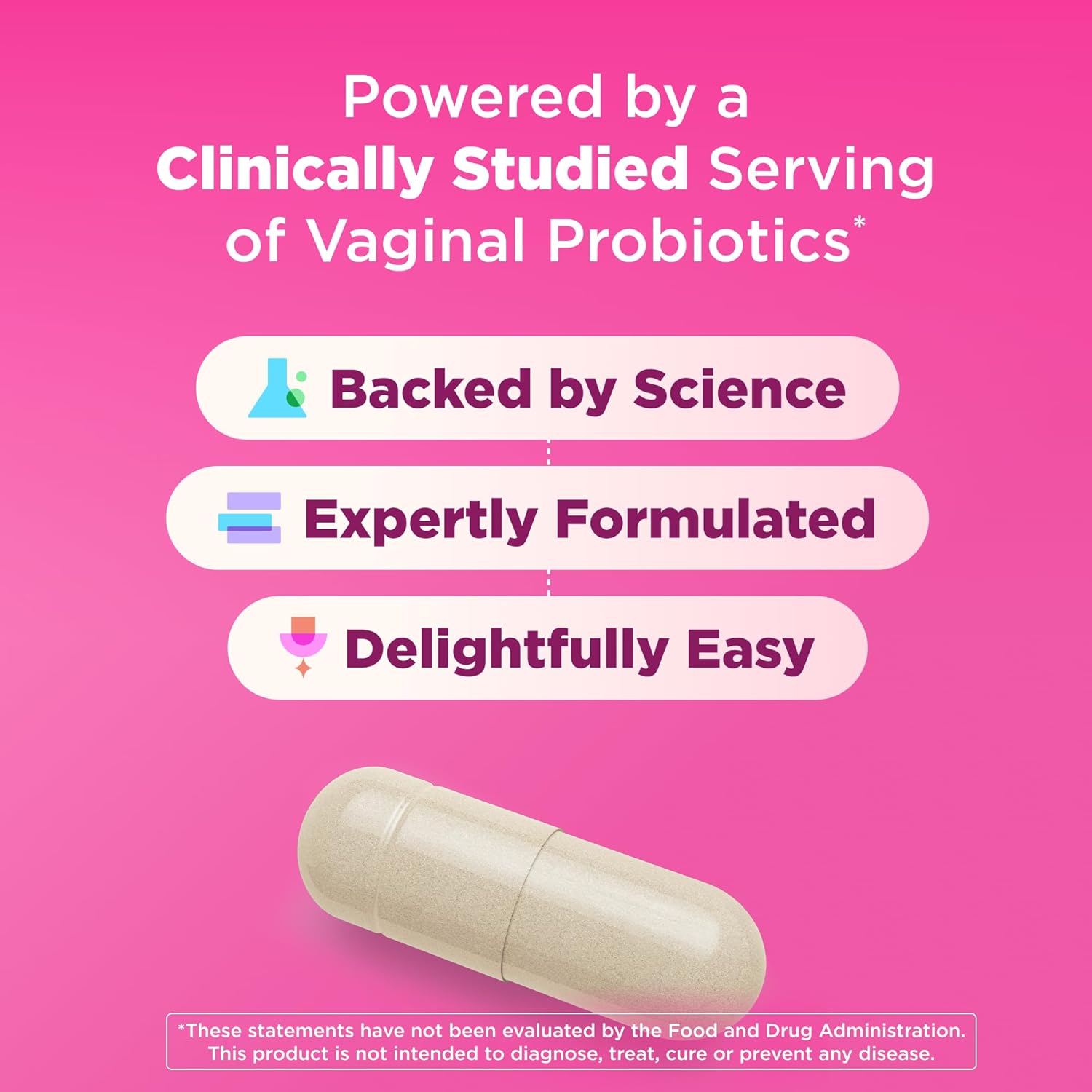 olly happy hoo-ha capsules 10 billion cfu probiotic for women gluten free 25 count