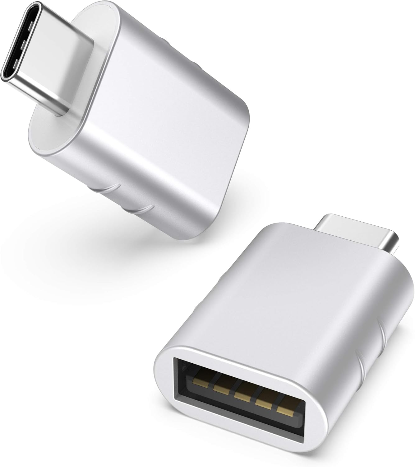 syntech usb c to usb adapter pack of 2 space grey thunderbolt 4 compatible with macbook pro air surface ipad